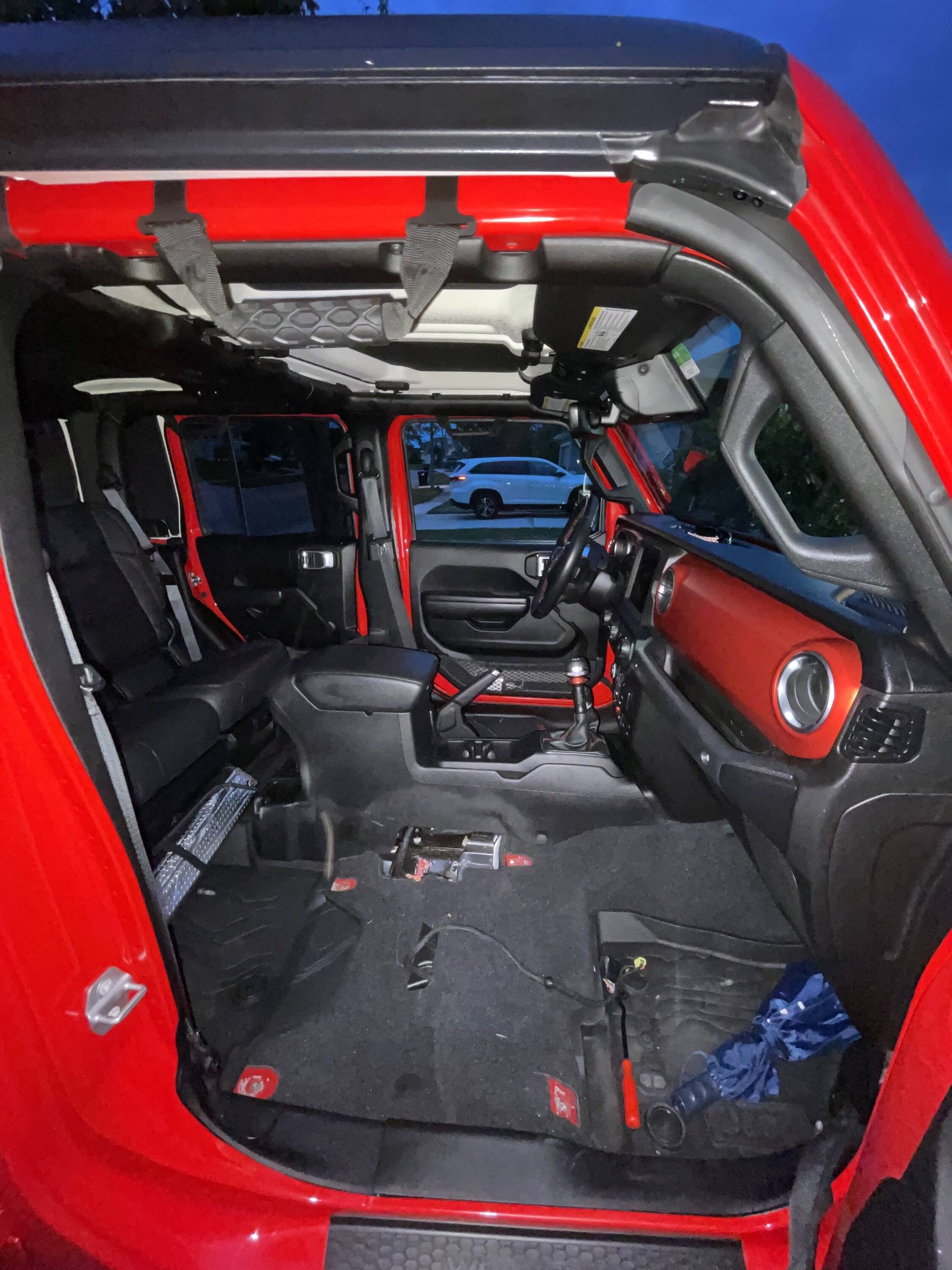 Jeep Gladiator Katzkin leather installed in my 2023 Sport S IMG_1202