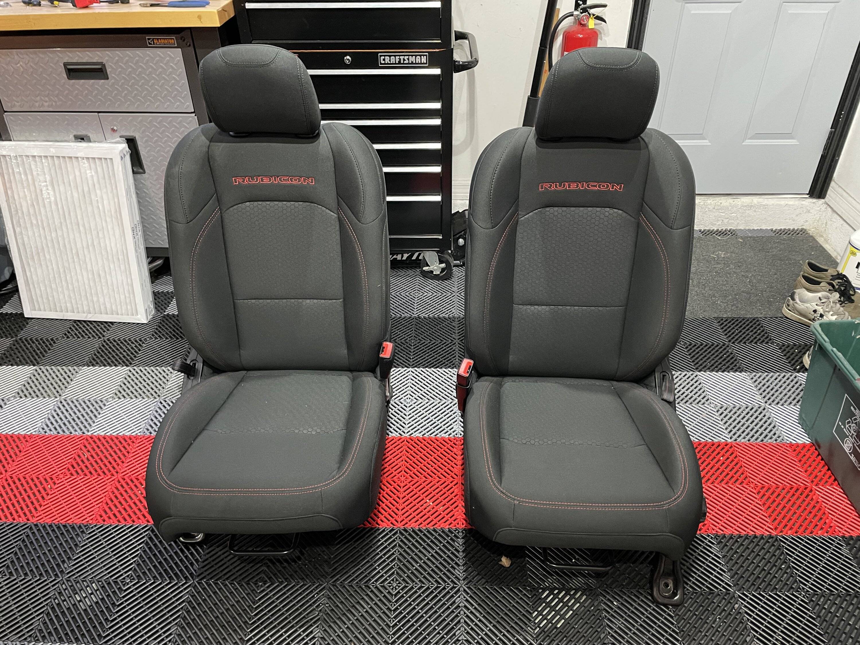 Jeep Gladiator Katzkin leather installed in my 2023 Sport S IMG_1204