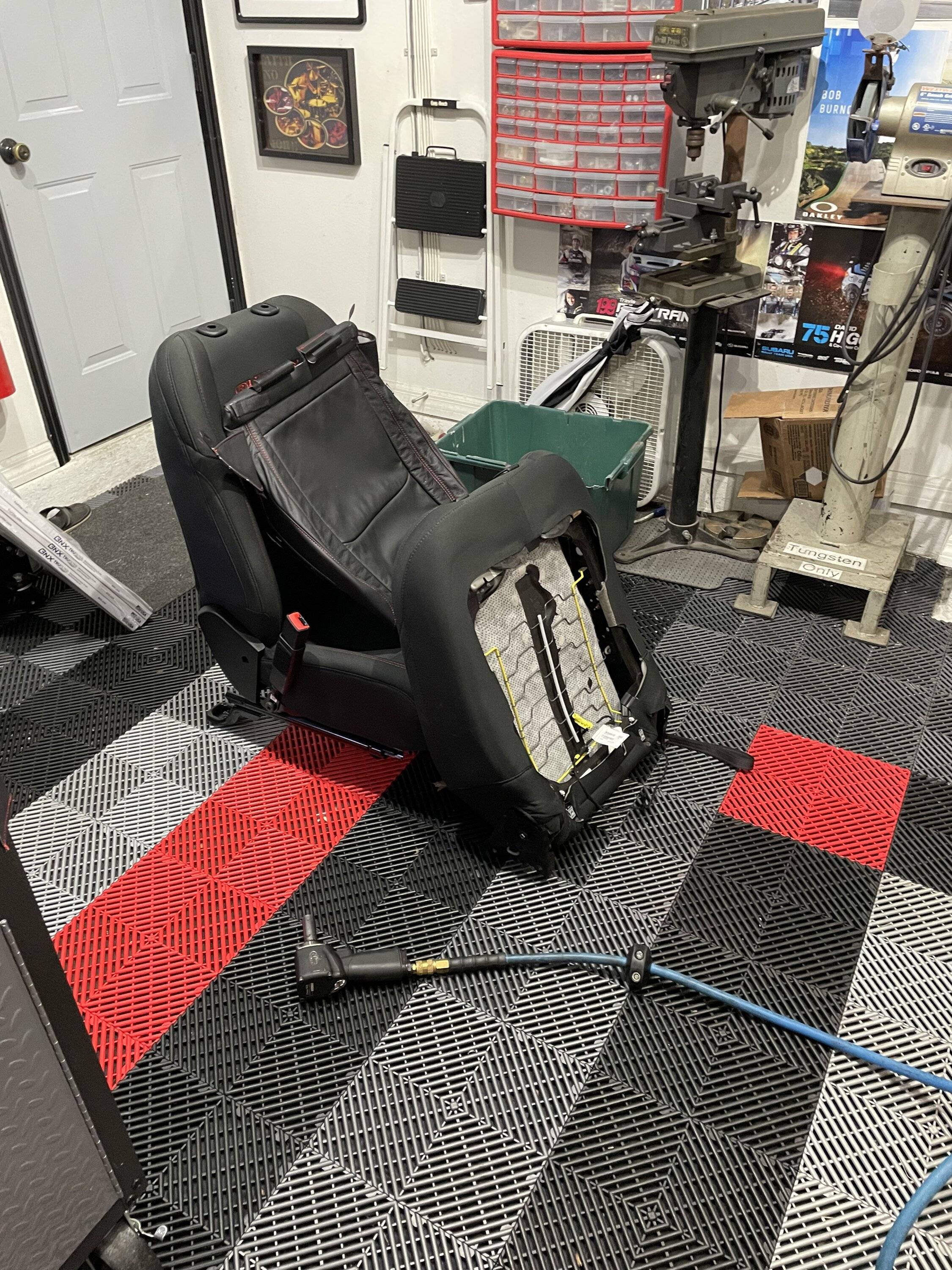 Jeep Gladiator Katzkin leather installed in my 2023 Sport S IMG_1206