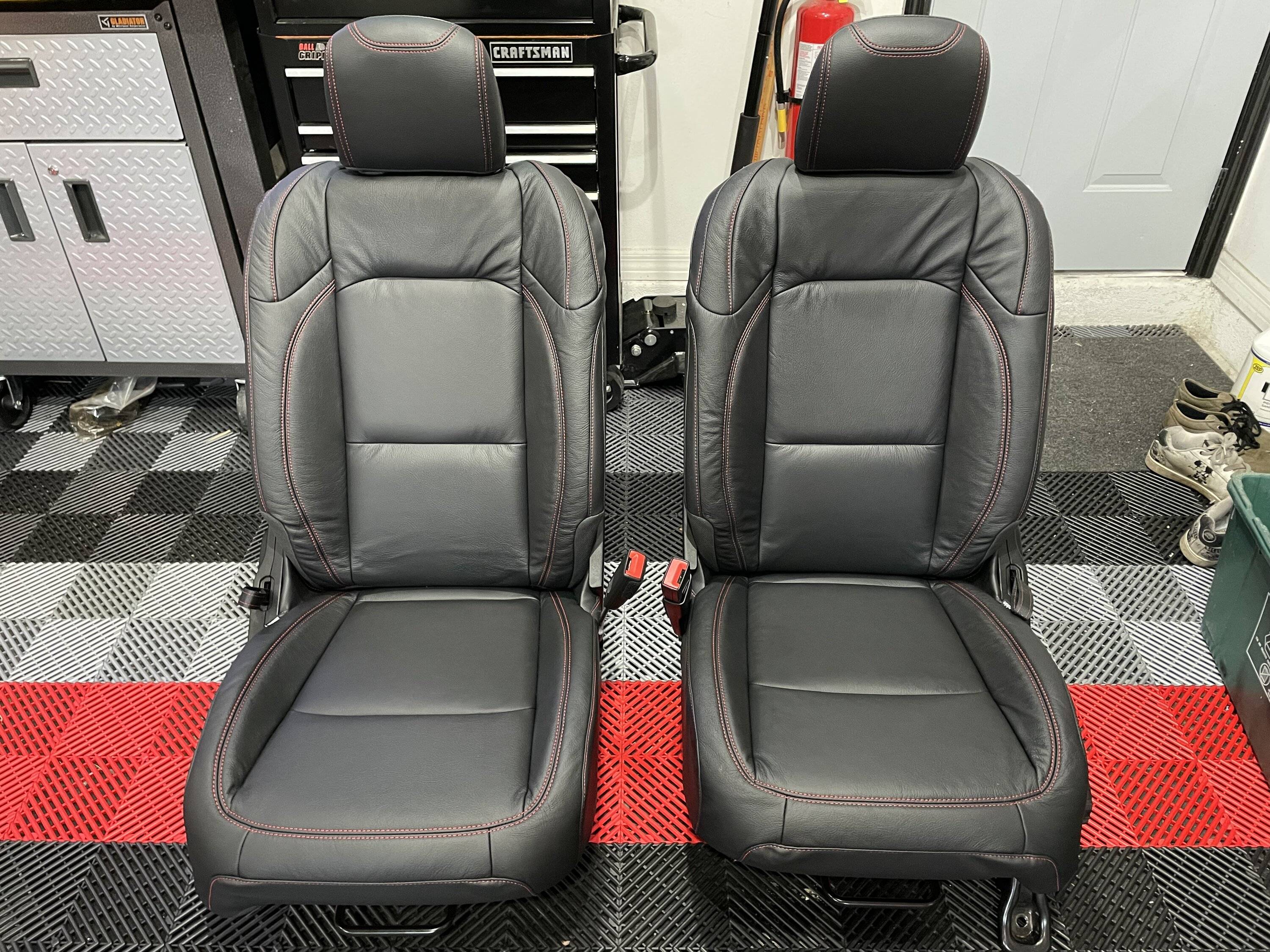 Jeep Gladiator Katzkin leather installed in my 2023 Sport S IMG_1212