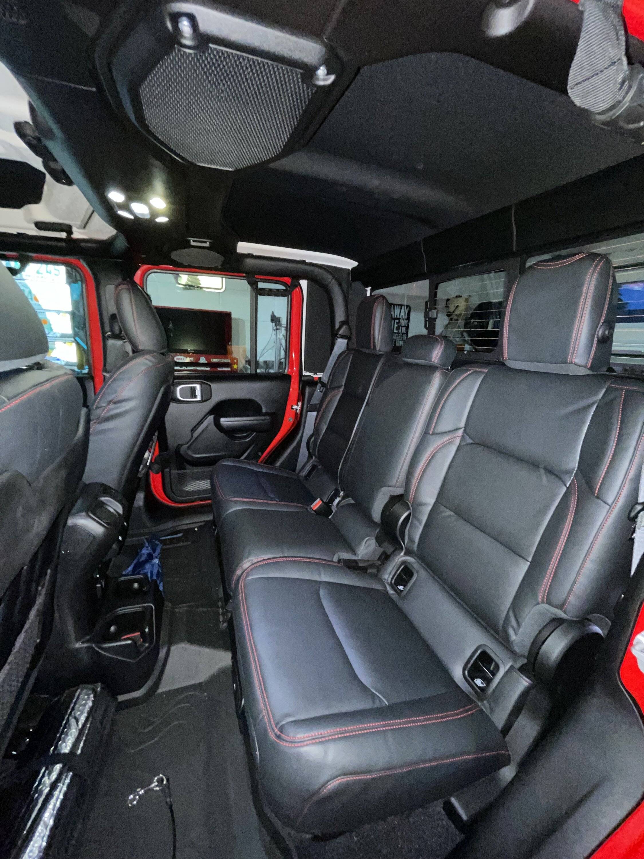 Jeep Gladiator Katzkin leather installed in my 2023 Sport S IMG_1218