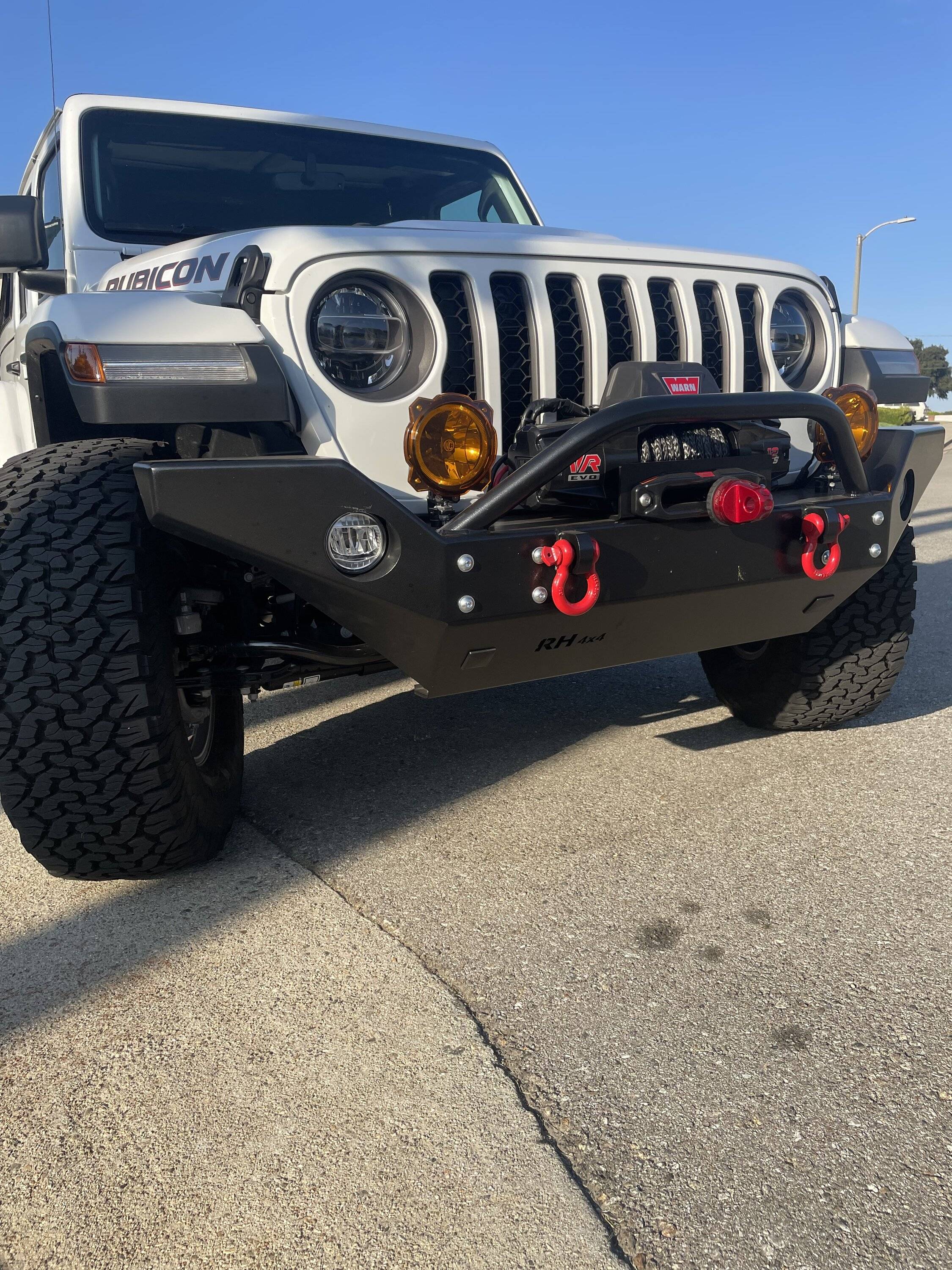 Jeep Gladiator Rock Hard aluminum vs. Steel front bumper IMG_6333