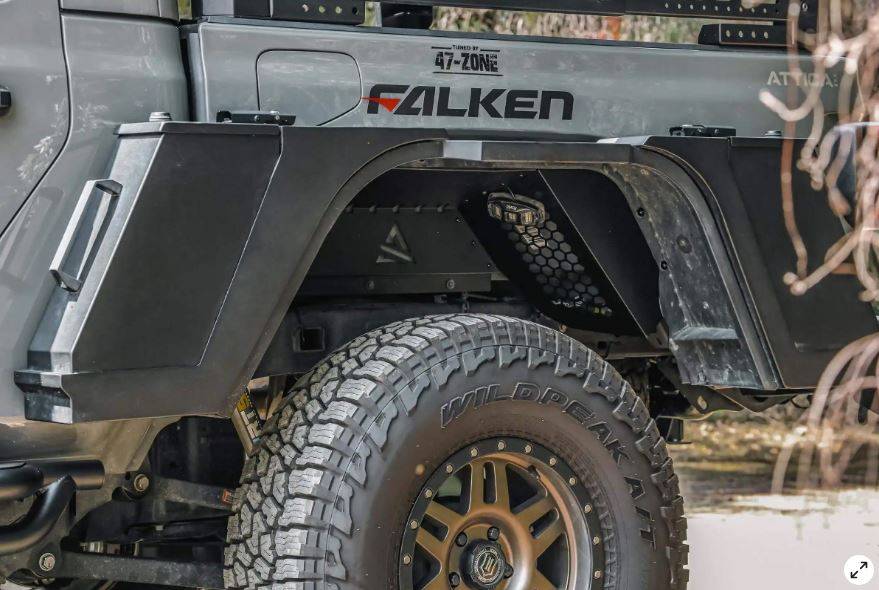 Jeep Gladiator Attica 4x4 - Rear Fender Flare Storage System Attica Fender Storage.JPG