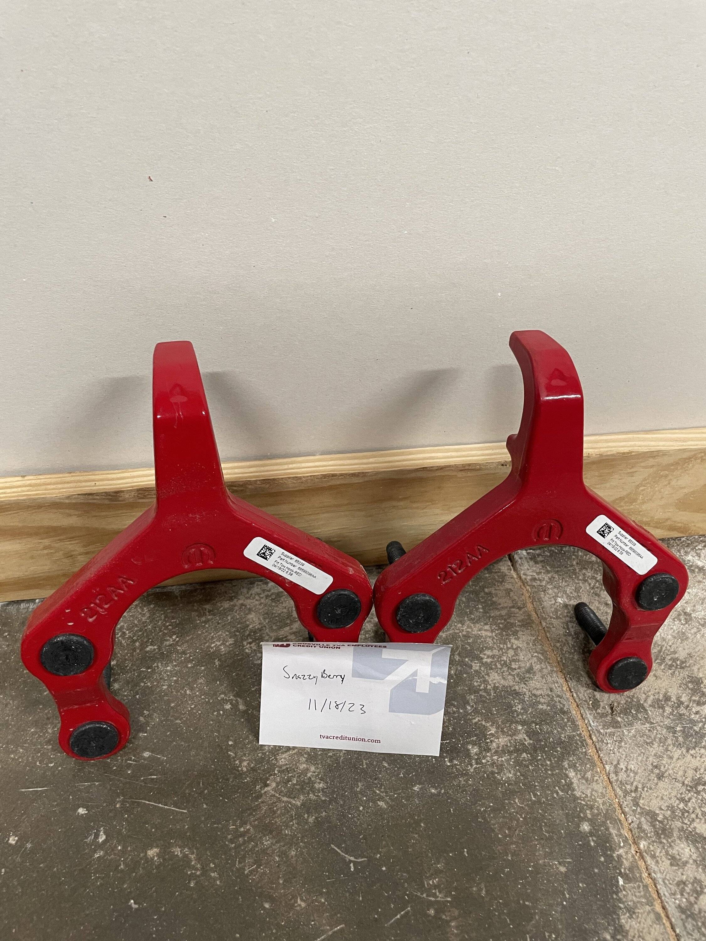 Jeep Gladiator Red Gladiator Bumper Hooks IMG_4528