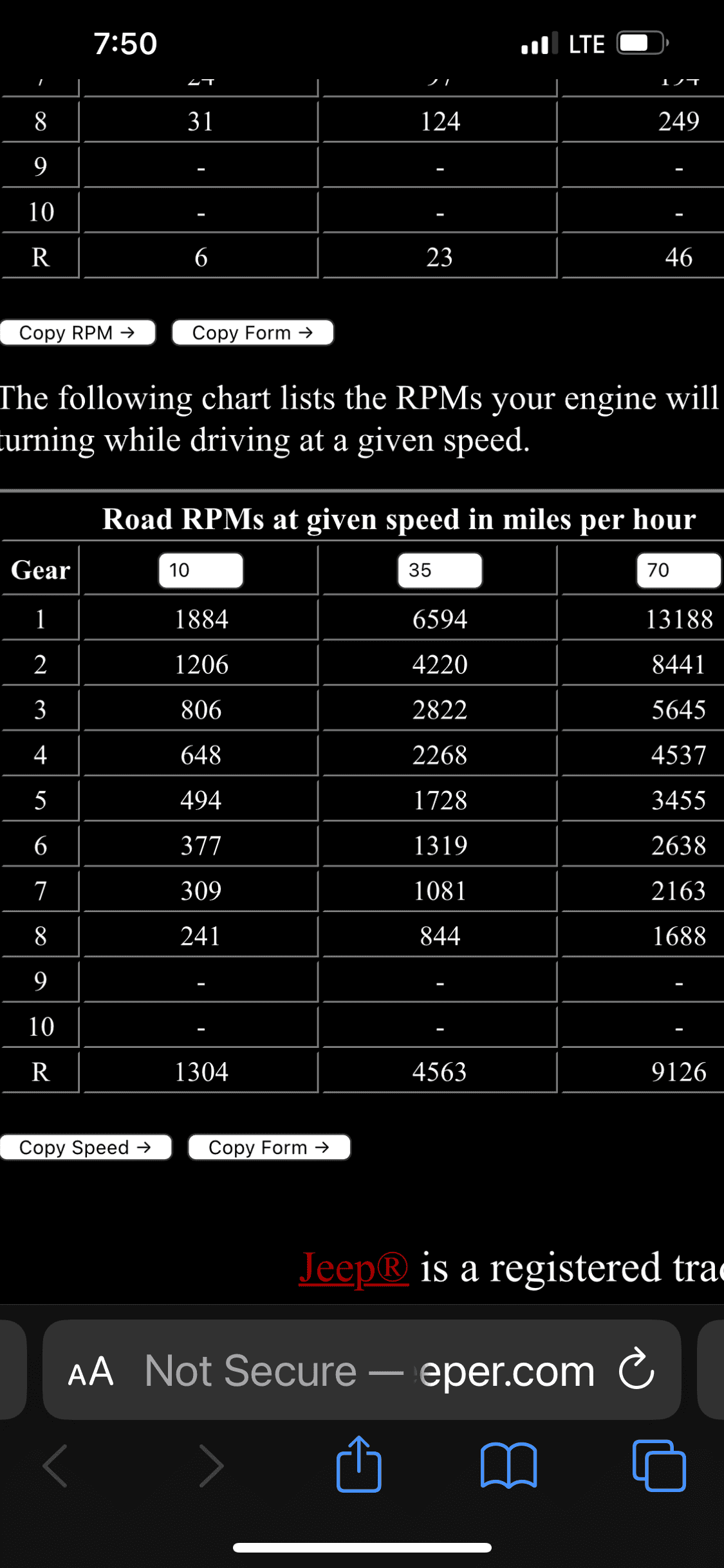 GrimmJeeper Gear Ratio Calculator Jeep Gladiator (JT) News, Forum