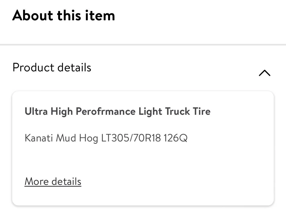 Jeep Gladiator Walmart Tire Deal 37x12.5x17 at $94 IMG_5686