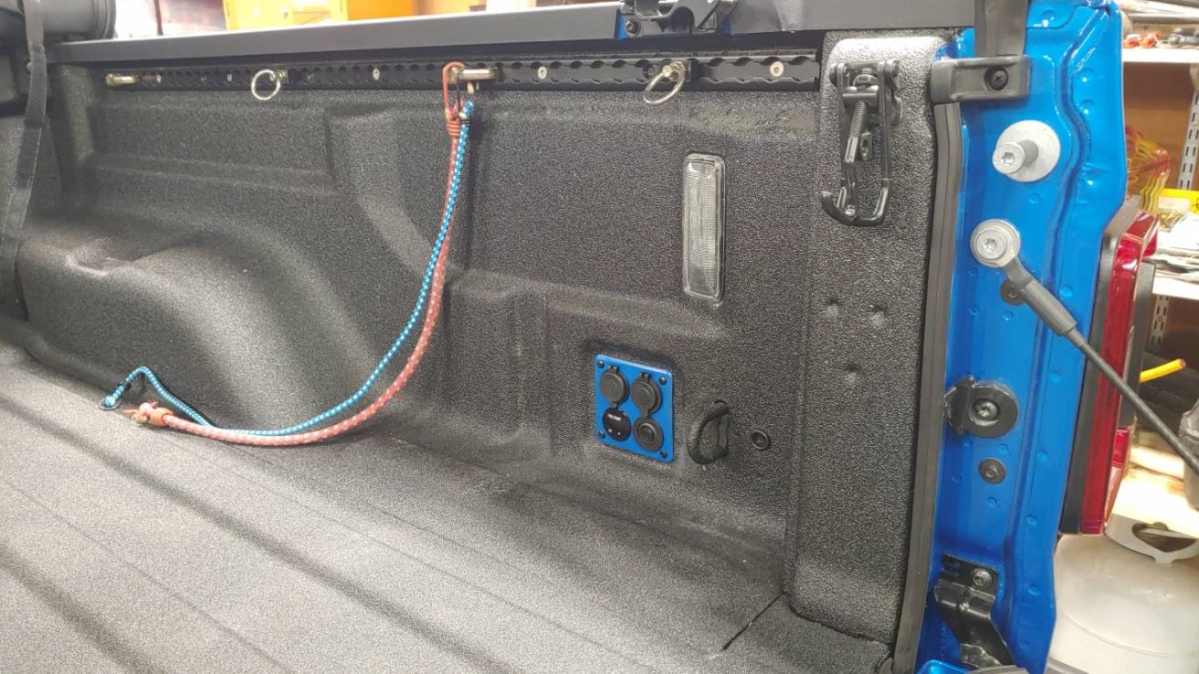 Jeep Gladiator Plugging holes in bed 20220819_151526