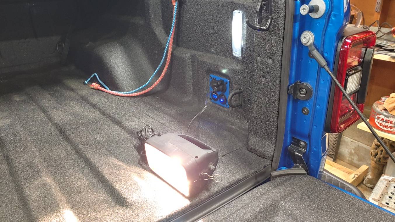 Jeep Gladiator Plugging holes in bed 20220820_160558_HDR