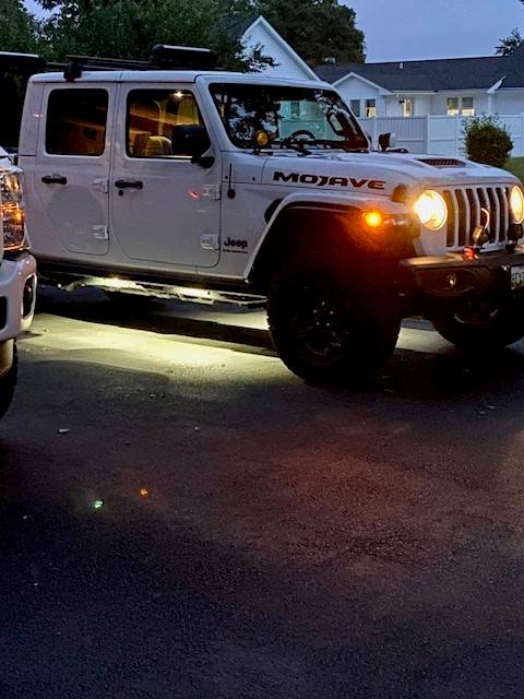 Jeep Gladiator Well this ended up happening courtesy lights - not rock