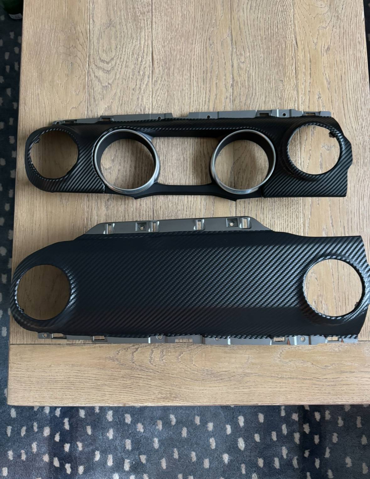 Jeep Gladiator Carbon Fiber Wrapped dash panels IMG_4257