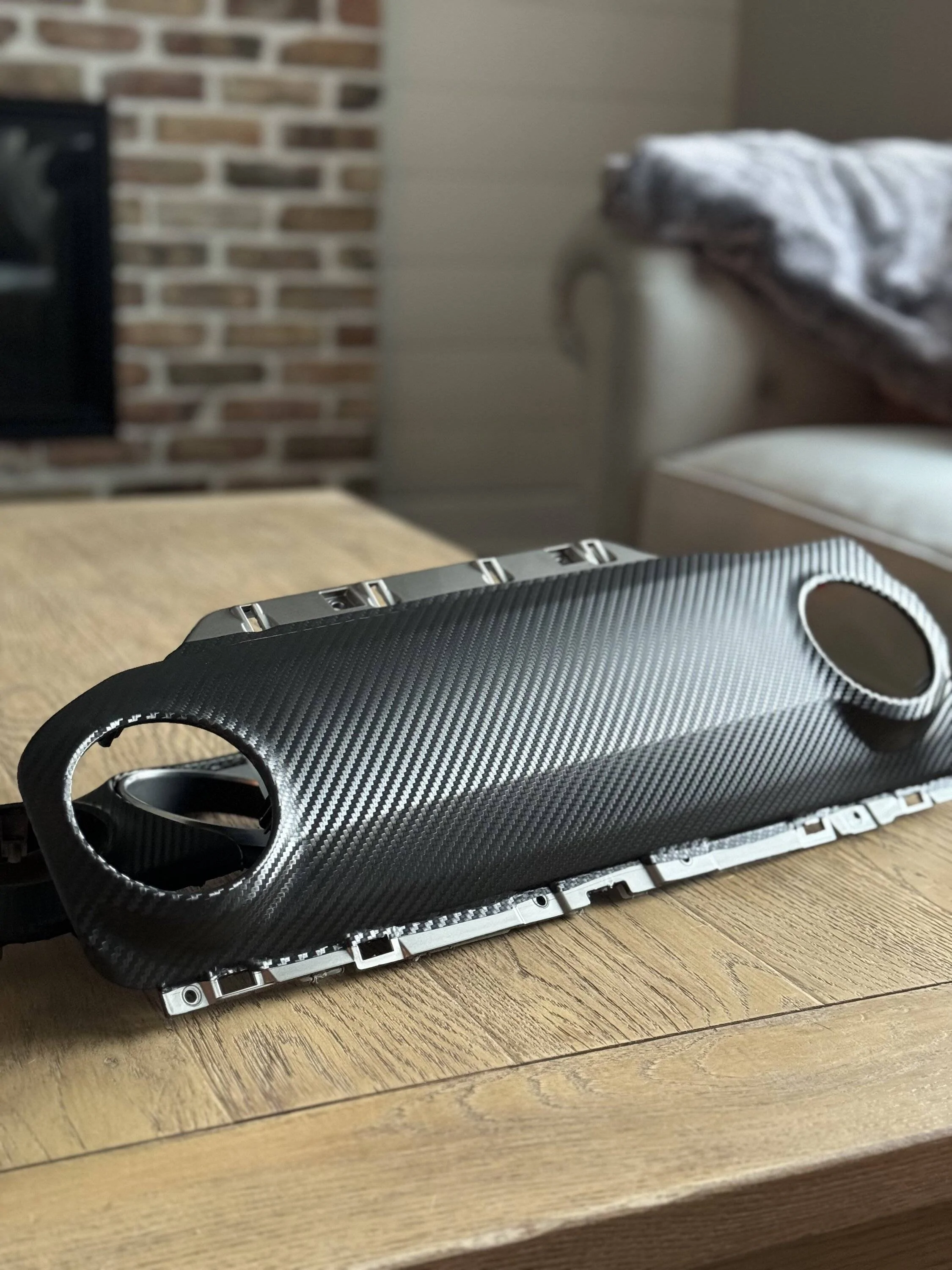 Jeep Gladiator Carbon Fiber Wrapped dash panels IMG_4247
