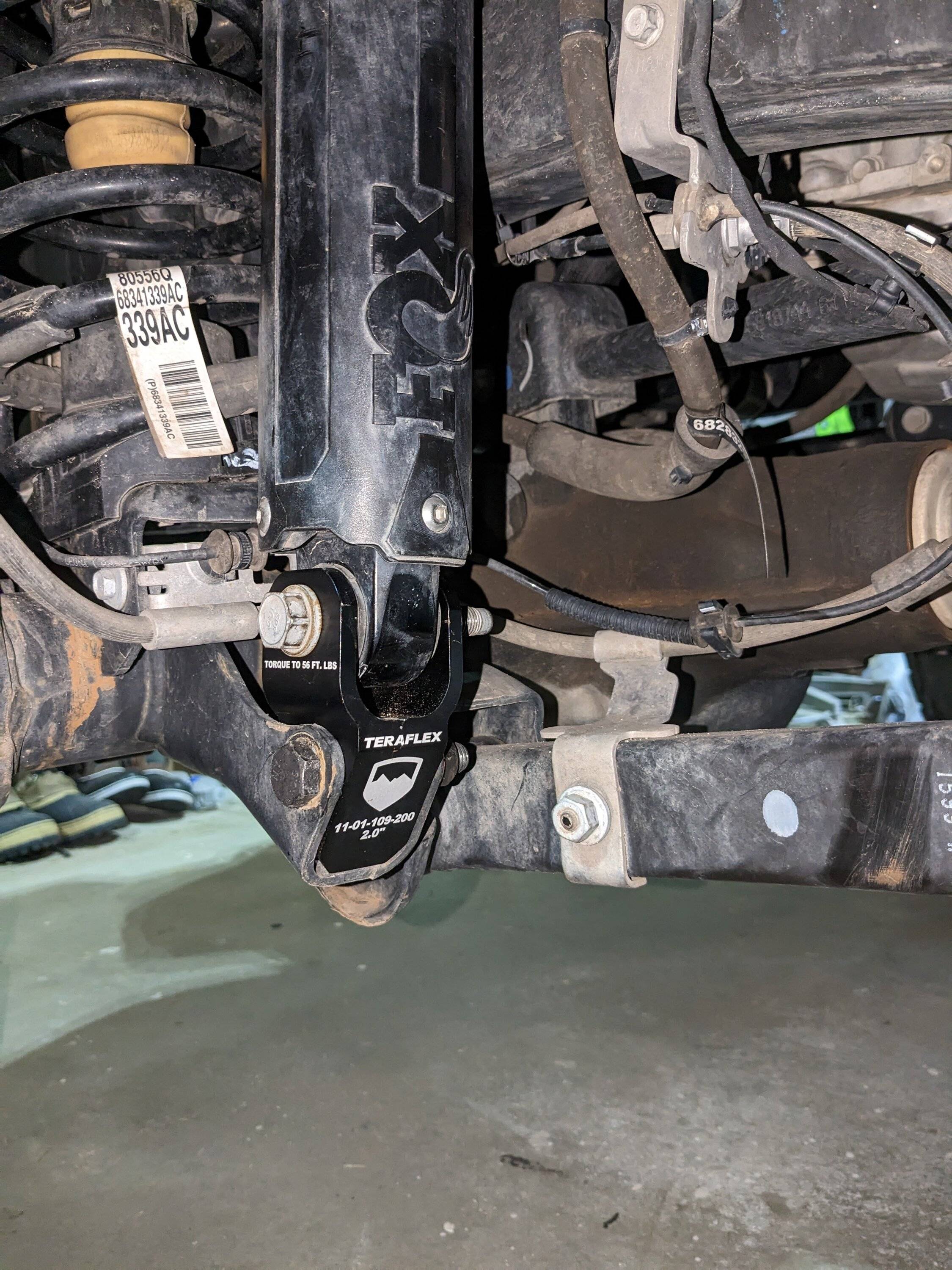Jeep Gladiator Teraflex extended travel rear brackets PXL_20230511_180742035