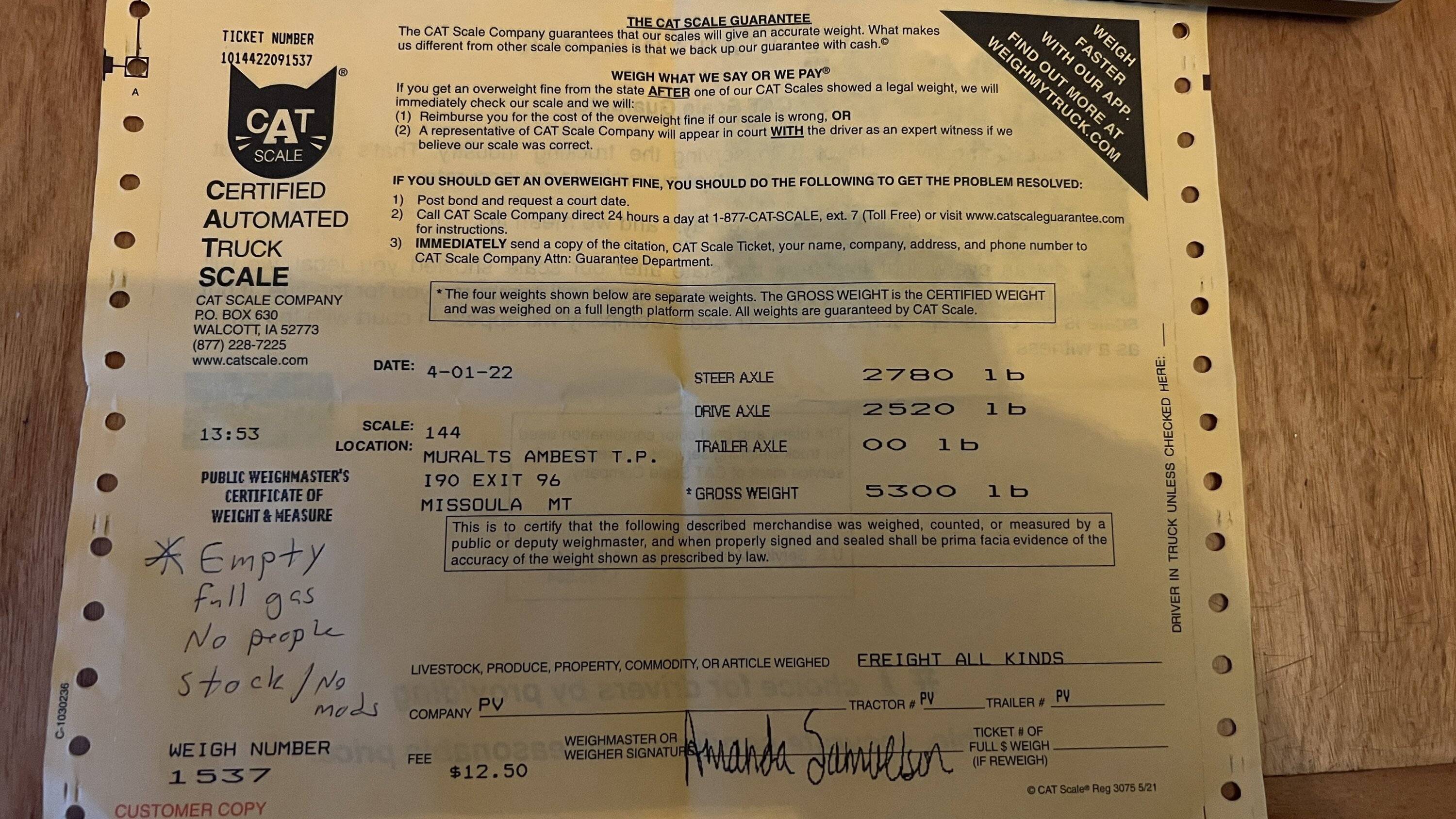 Jeep Gladiator Curb Weight (and balance) on scales Weights - stock - 1 Apr 22