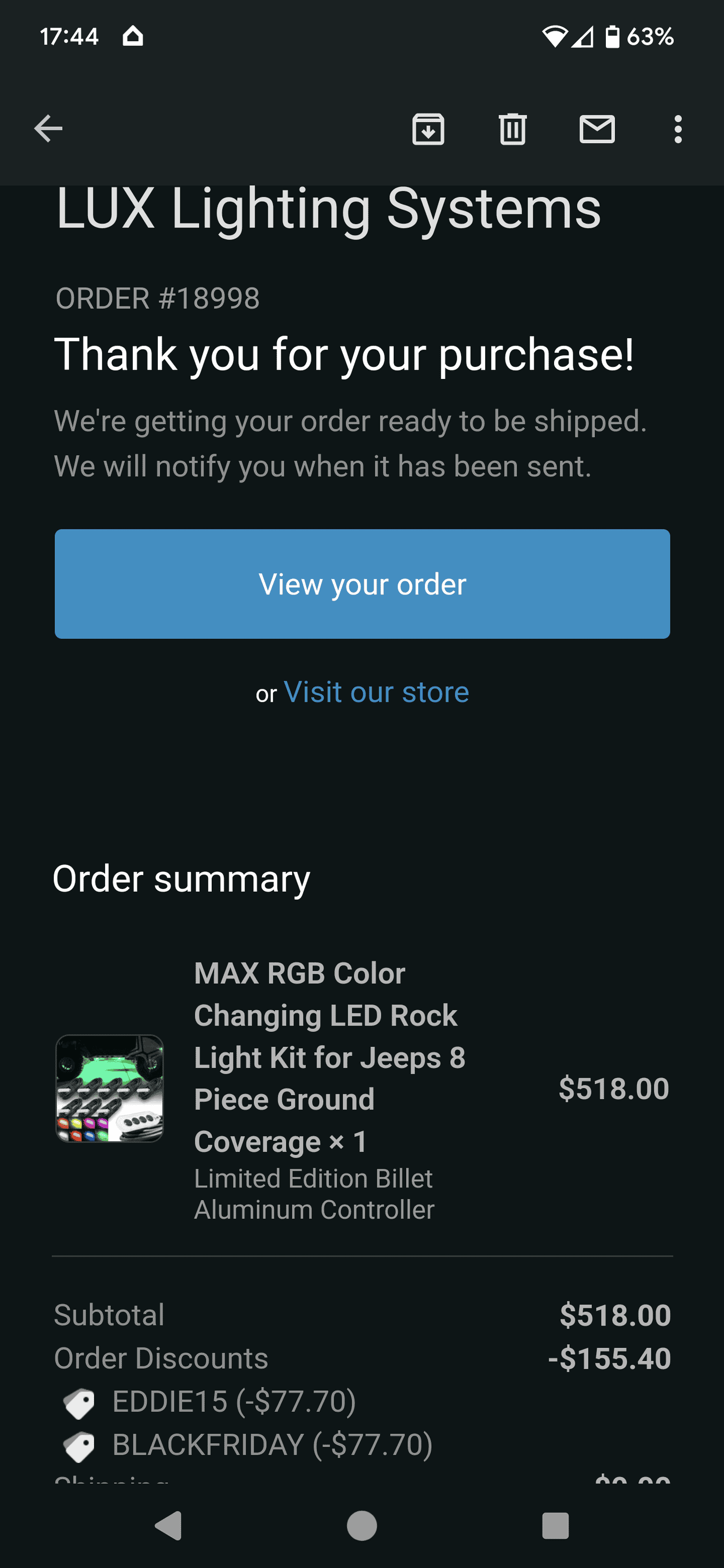 Jeep Gladiator 2023 Black Friday Sales Screenshot_20231125-174446