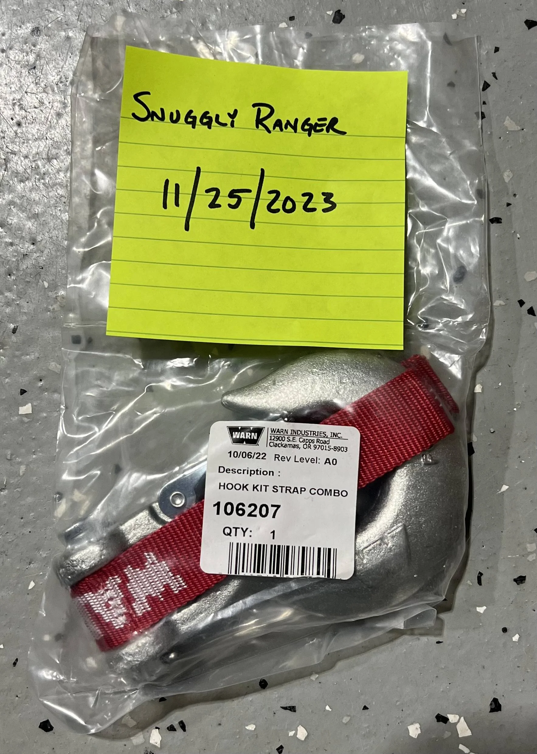 Jeep Gladiator $15 Warn Winch Hook IMG_E8555