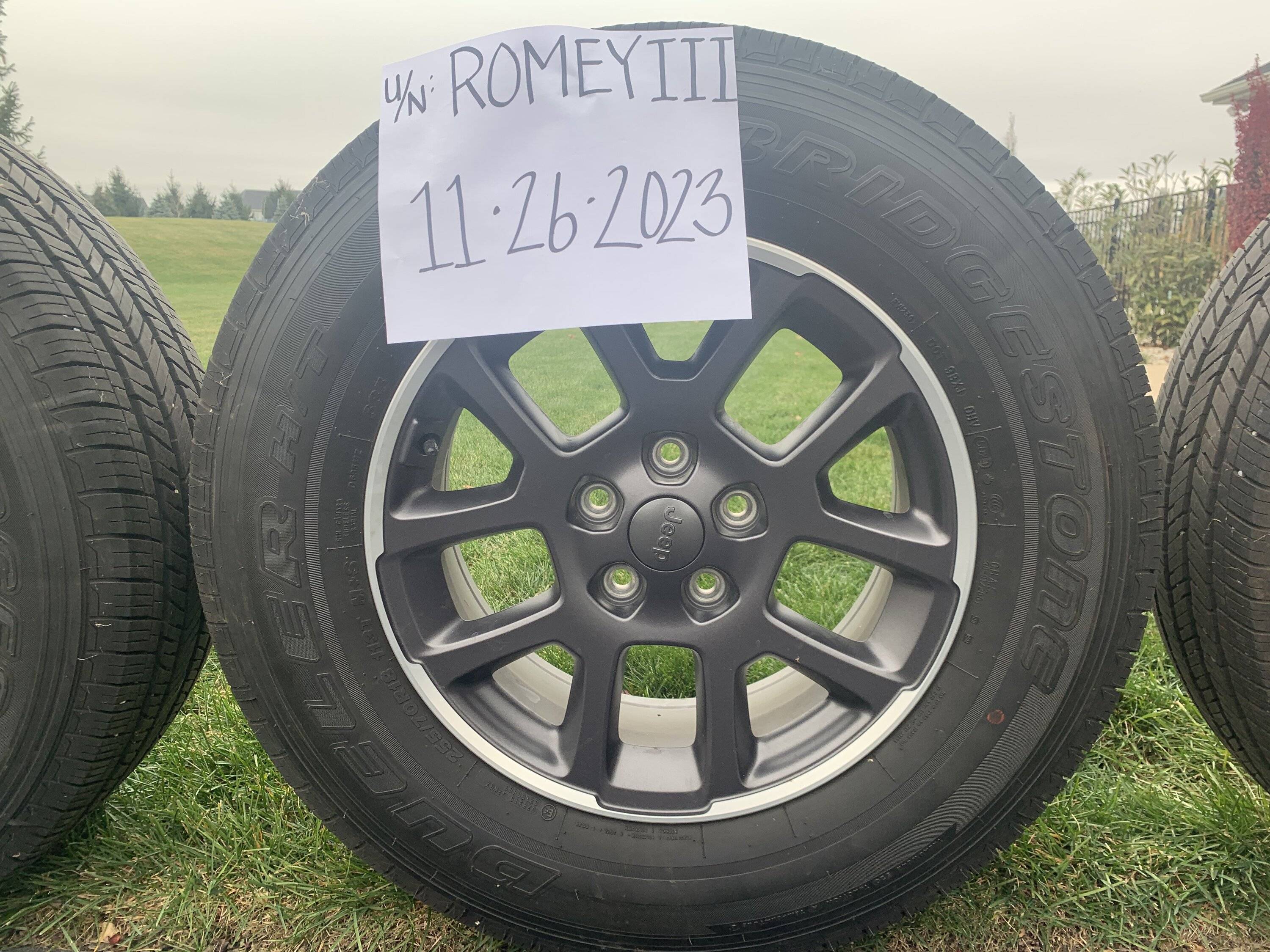 Jeep Gladiator STOCK Gladiator Overland Wheels 18" with Bridgestone Dueler H/T (4) IMG_6208