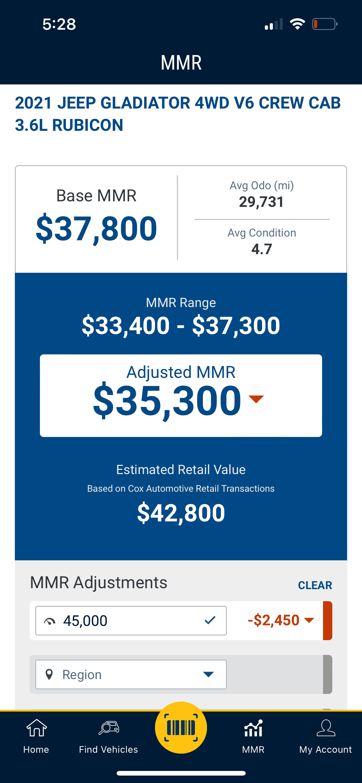 Jeep Gladiator Gladiator valuation.... Looked at trading IMG_0874