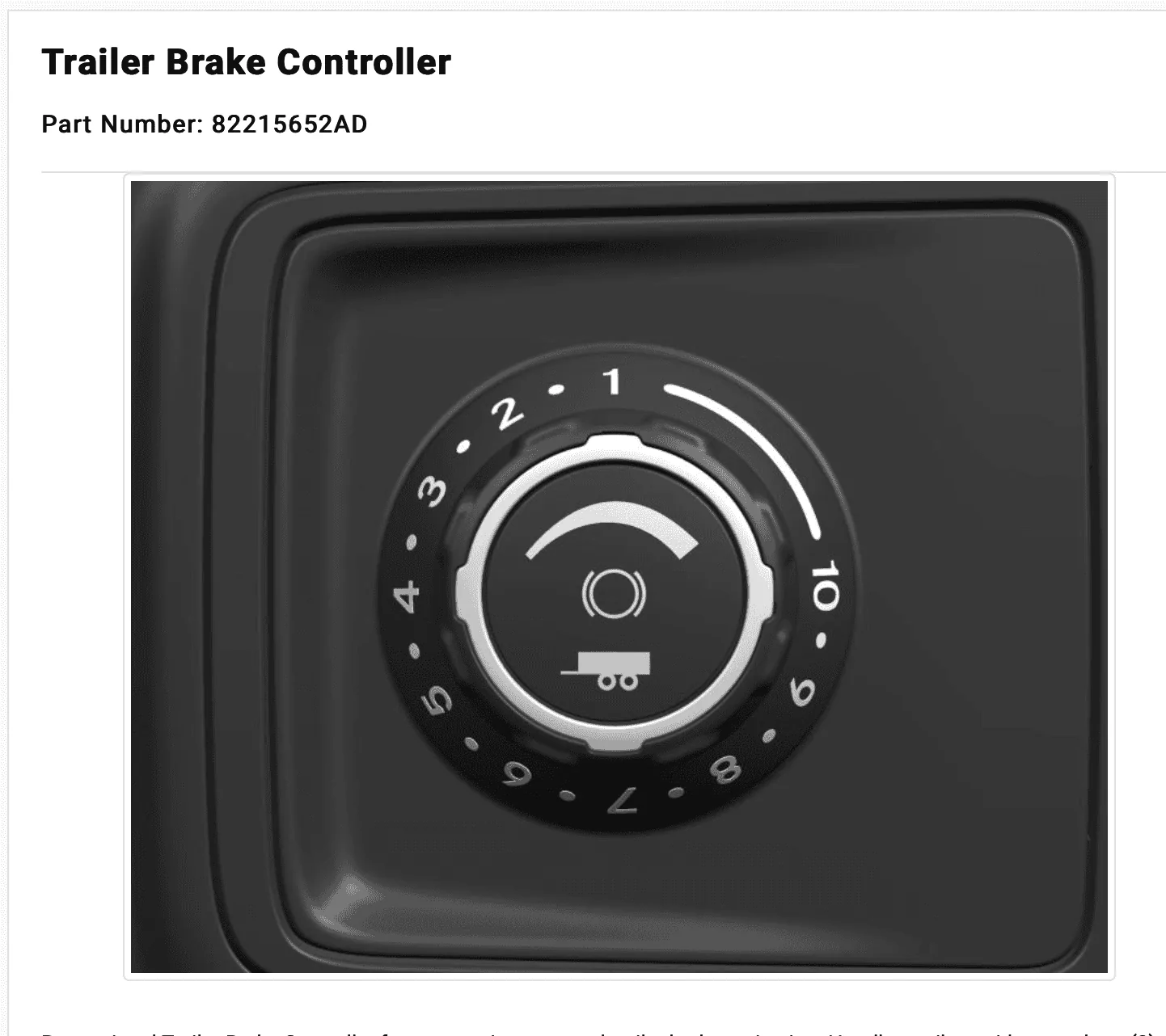 Jeep Gladiator Brake controller Screenshot 2023-11-27 at 8.07.59 PM