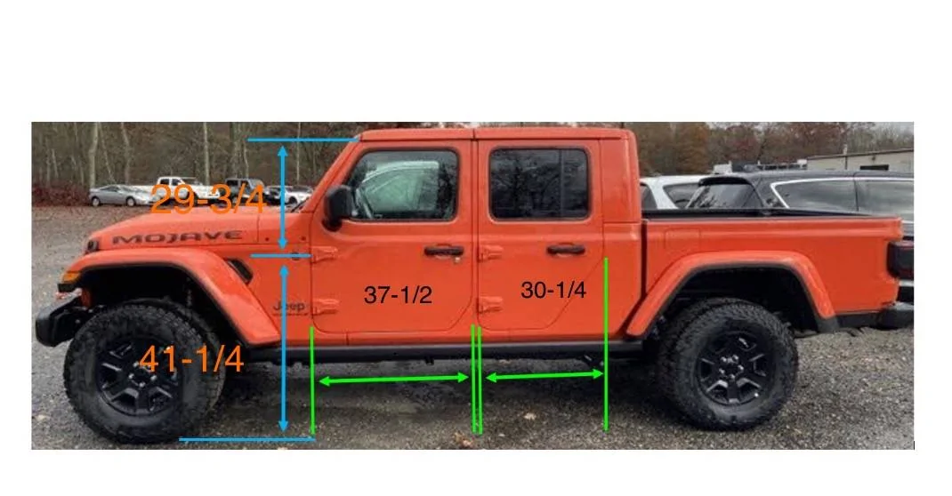 Jeep Gladiator Need help with door measurements... IMG_4514