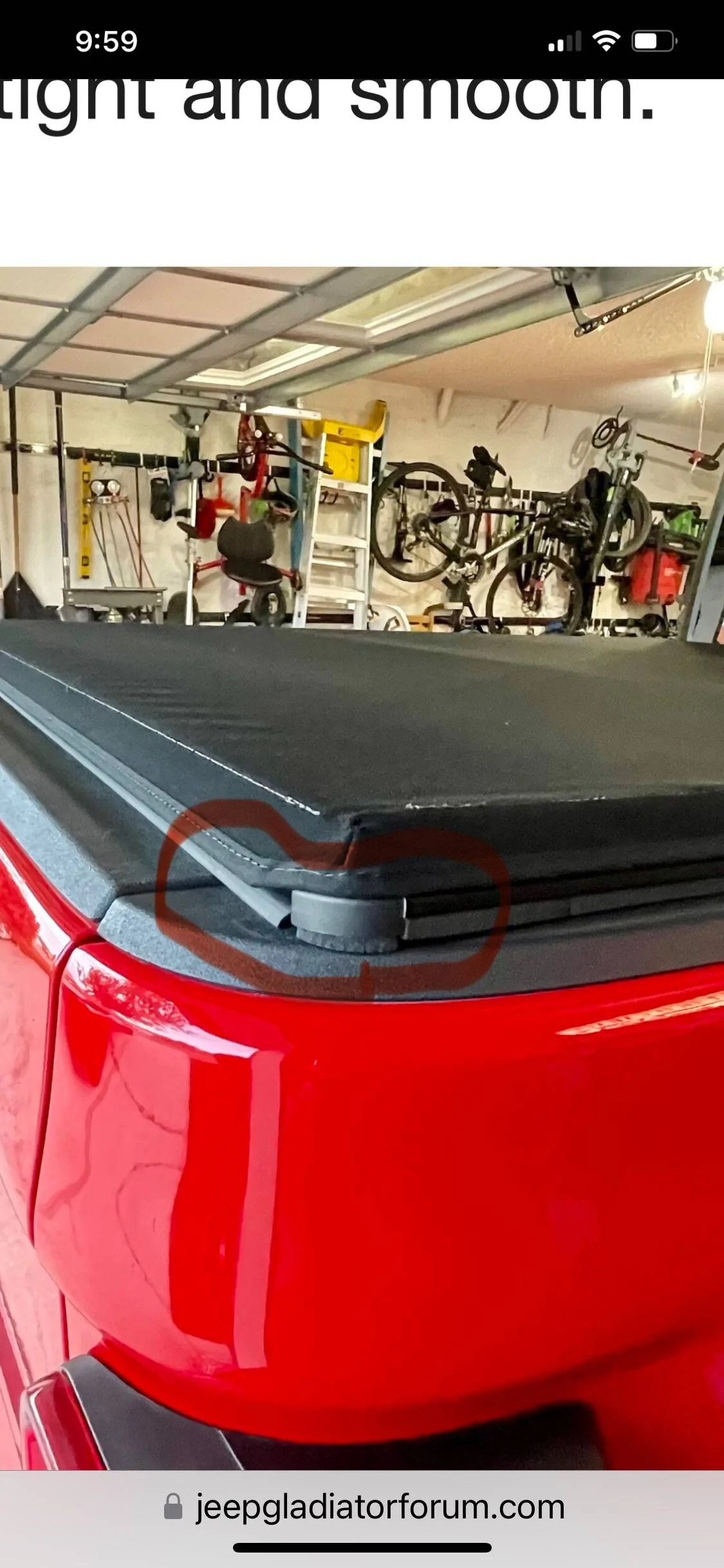 Jeep Gladiator TWILL Material Tonneau cover IMG_5030