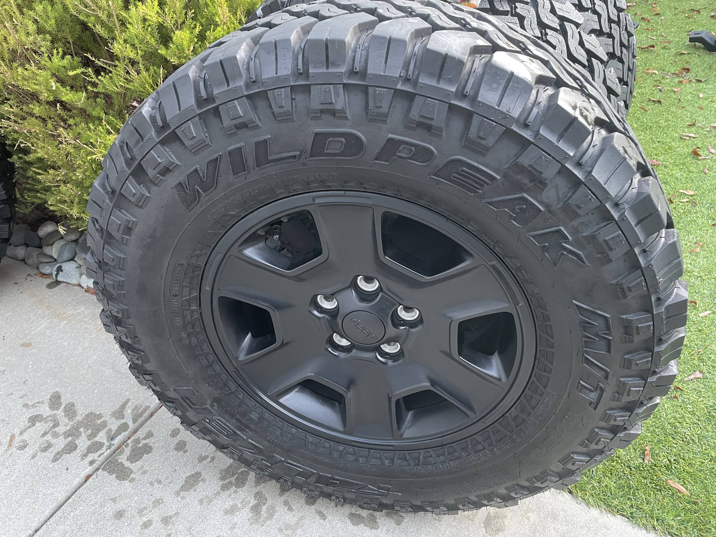 Jeep Gladiator 5 OEM Mojave wheels and Falken MT tires 9k miles San Jose IMG_6193