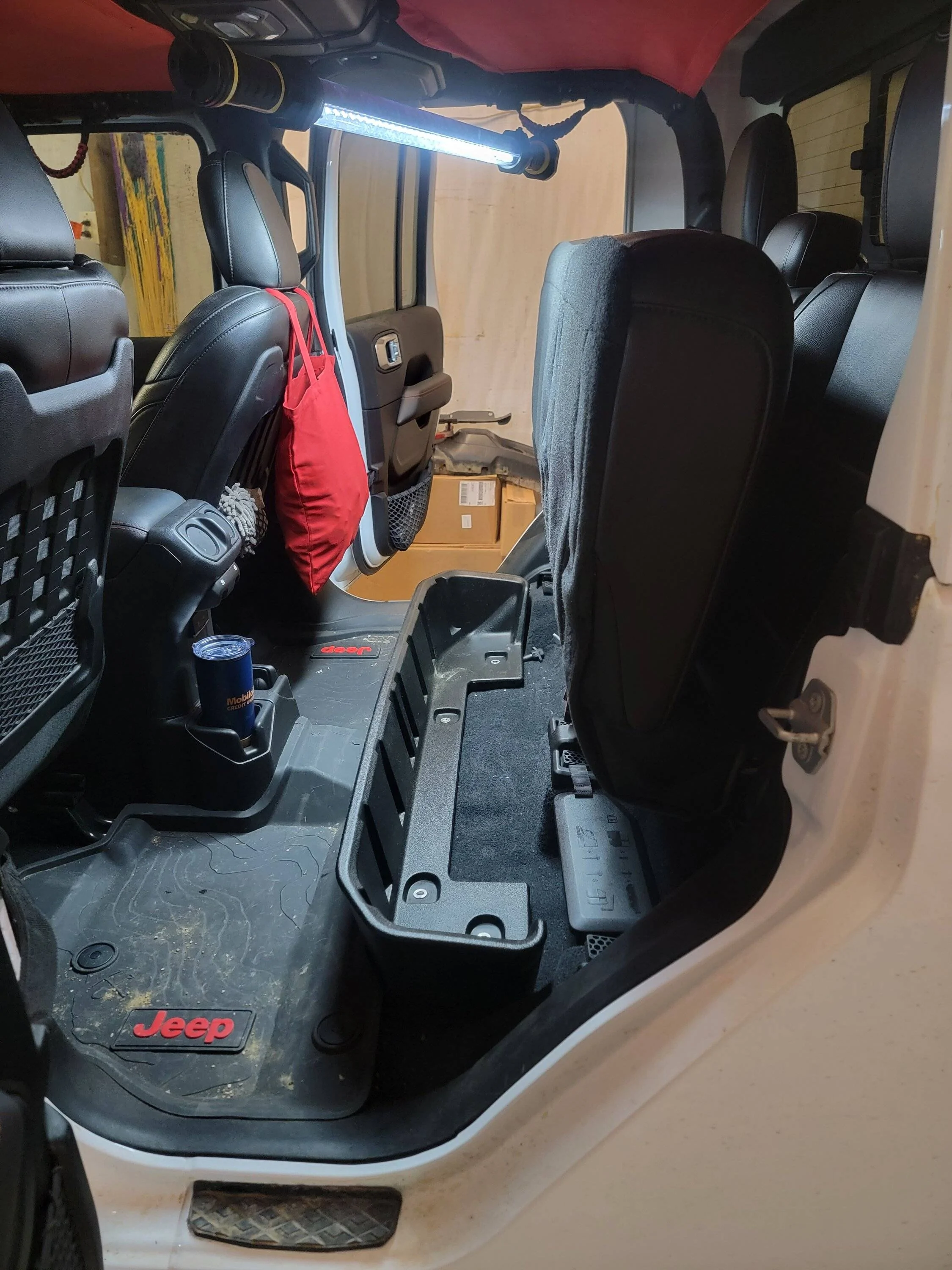Jeep Gladiator Delete rear seat this weekend 20231201_223618