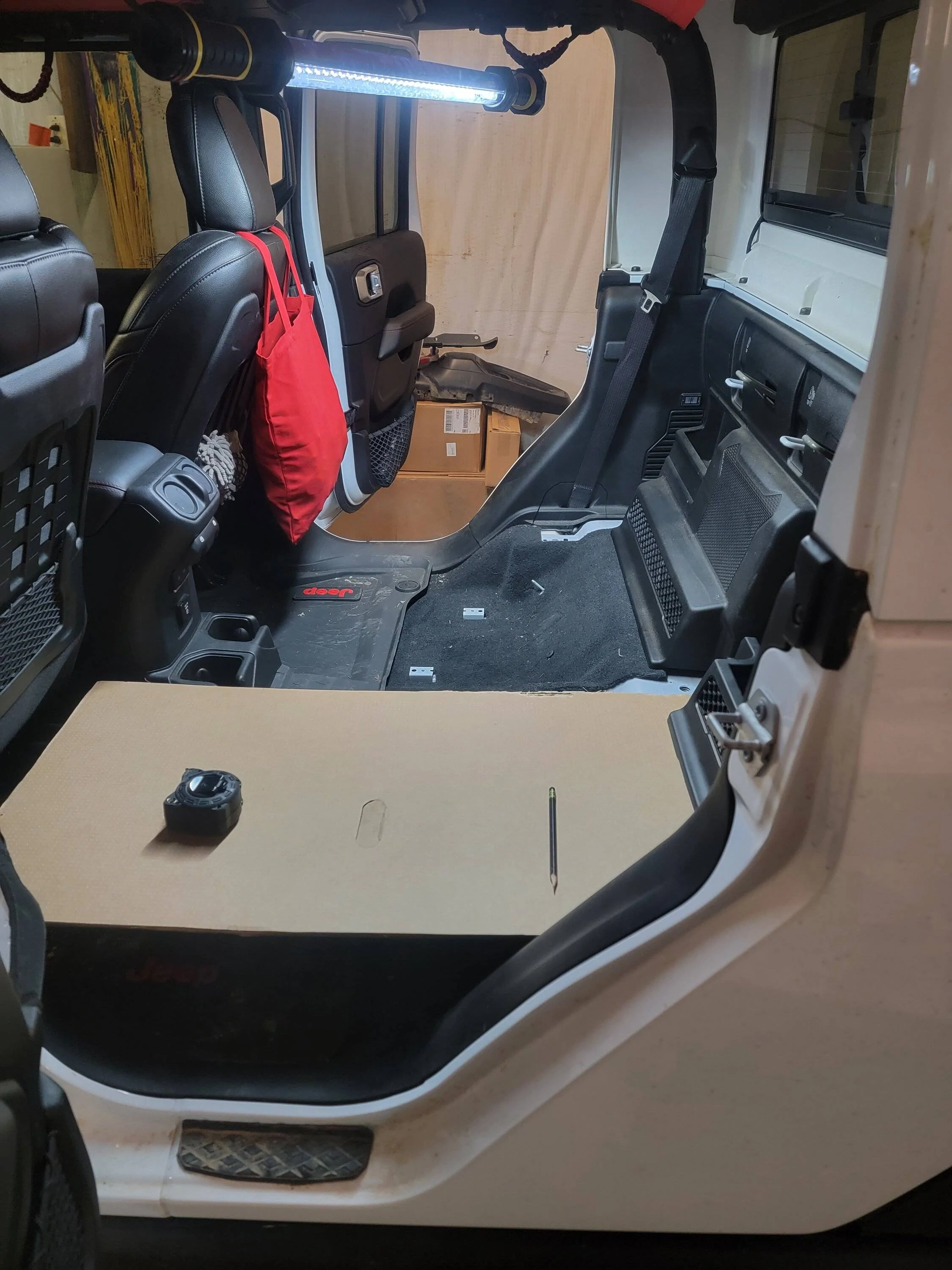 Jeep Gladiator Delete rear seat this weekend 20231202_003324