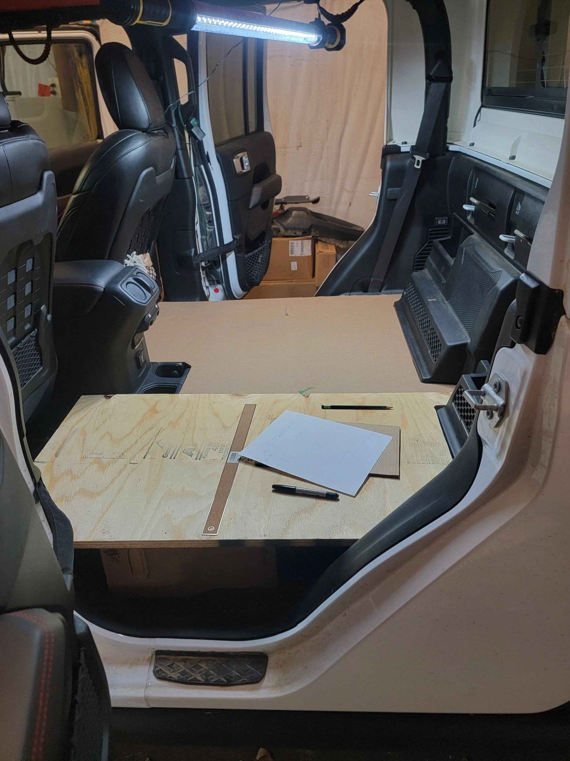 Jeep Gladiator Delete rear seat this weekend 20231202_233558