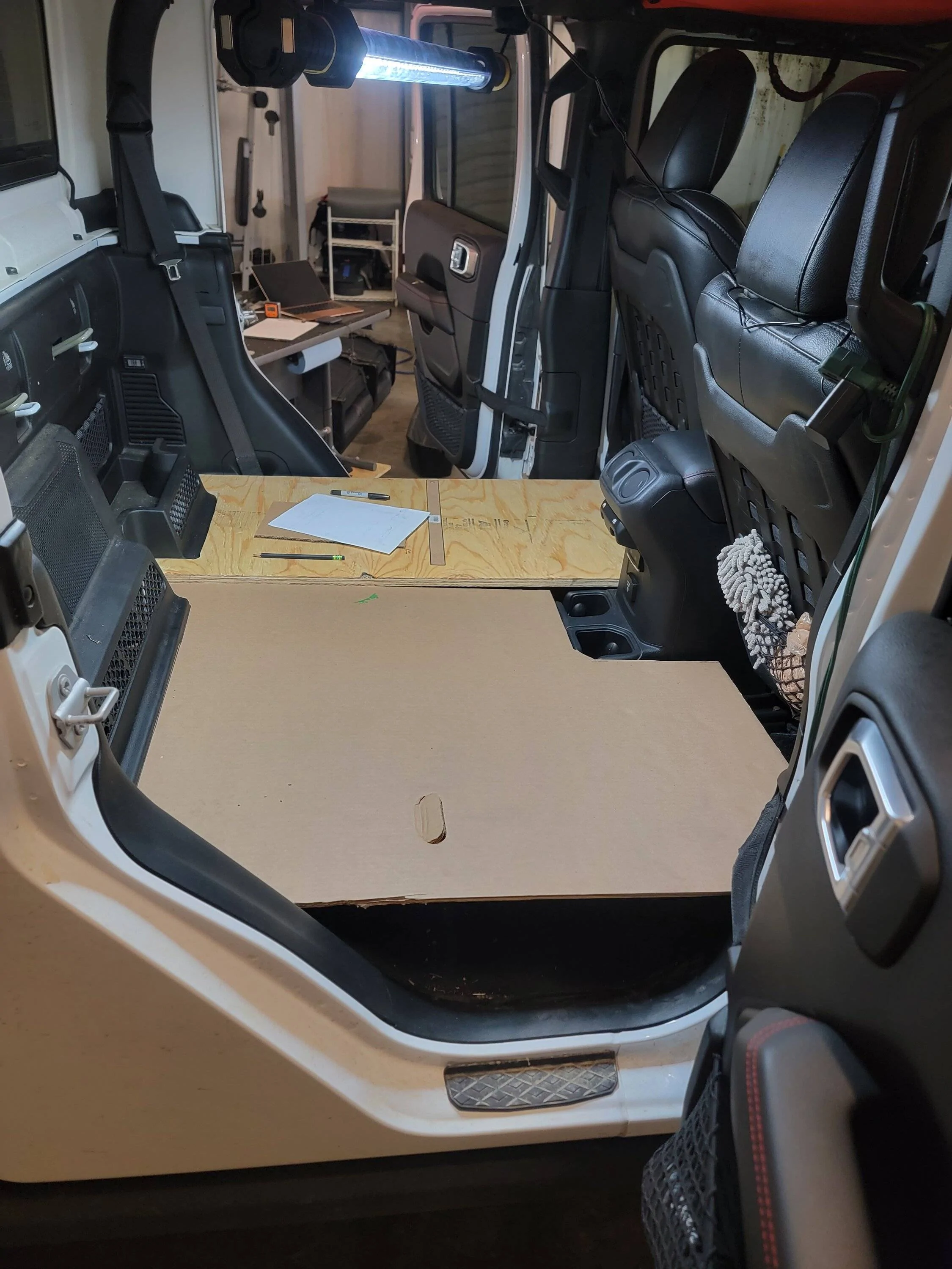 Jeep Gladiator Delete rear seat this weekend 20231202_233617