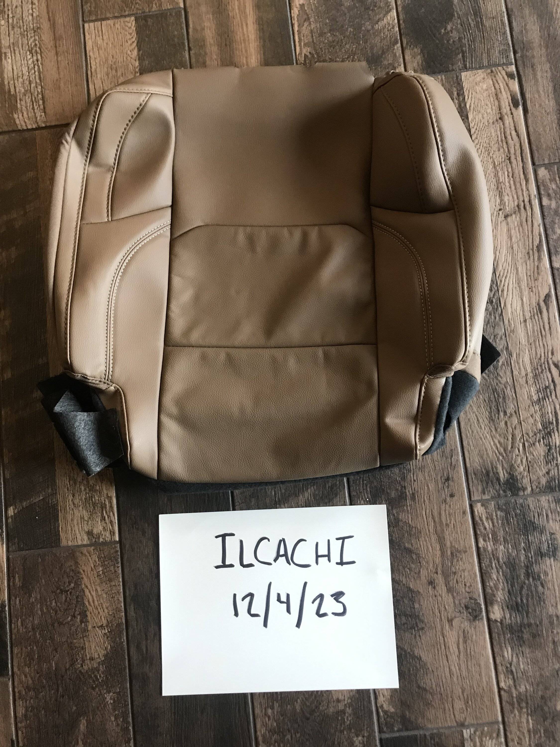 Jeep Gladiator Jeep Gladiator Dark Saddle Leather Front Seat Skins and Rear Complete IMG_7003