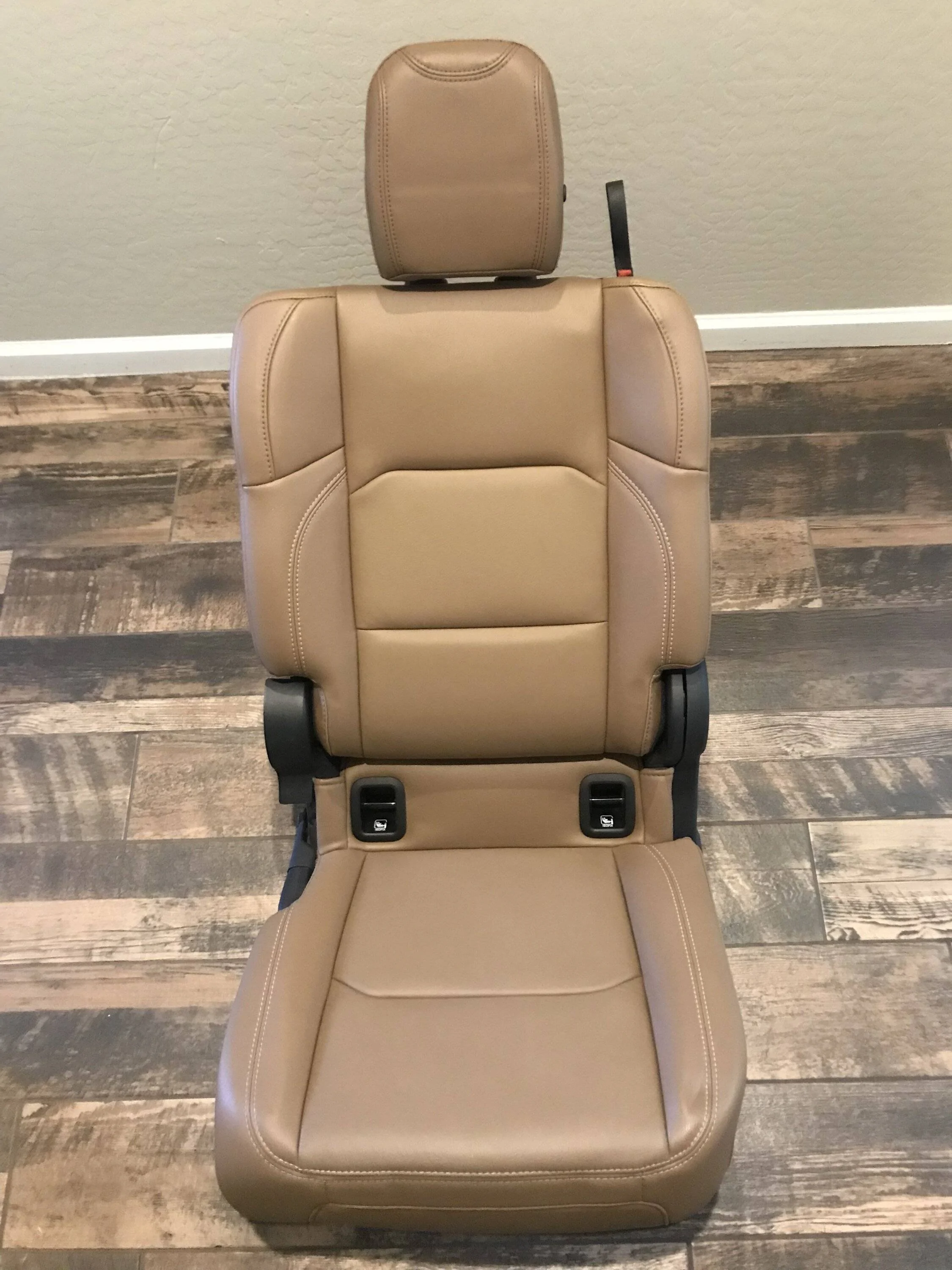 Jeep Gladiator Jeep Gladiator Dark Saddle Leather Front Seat Skins and Rear Complete IMG_6914