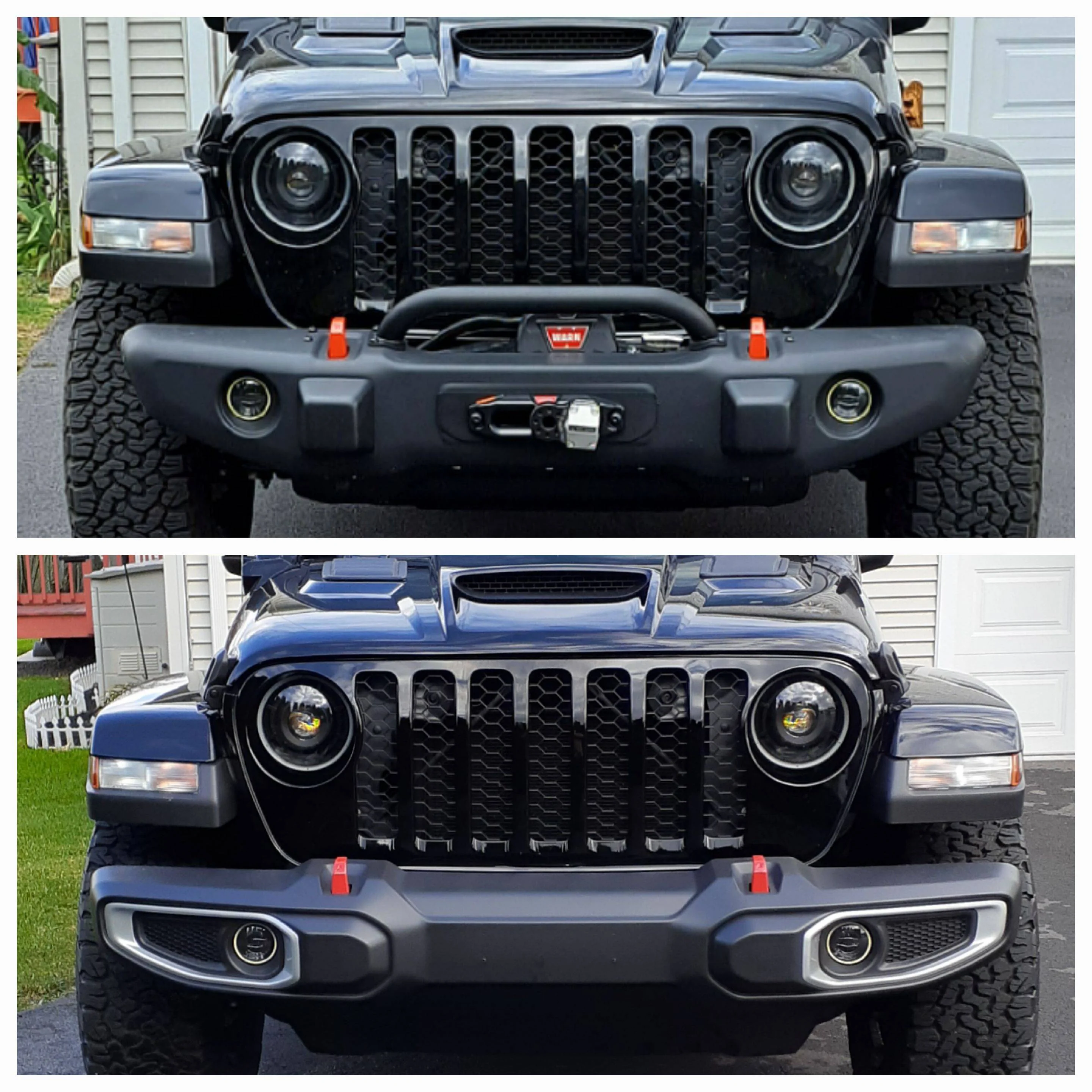 Jeep Gladiator Mojave Harsh Ride after OEM Steel Bumper and Warn Zeon S10 install 20231101_145406