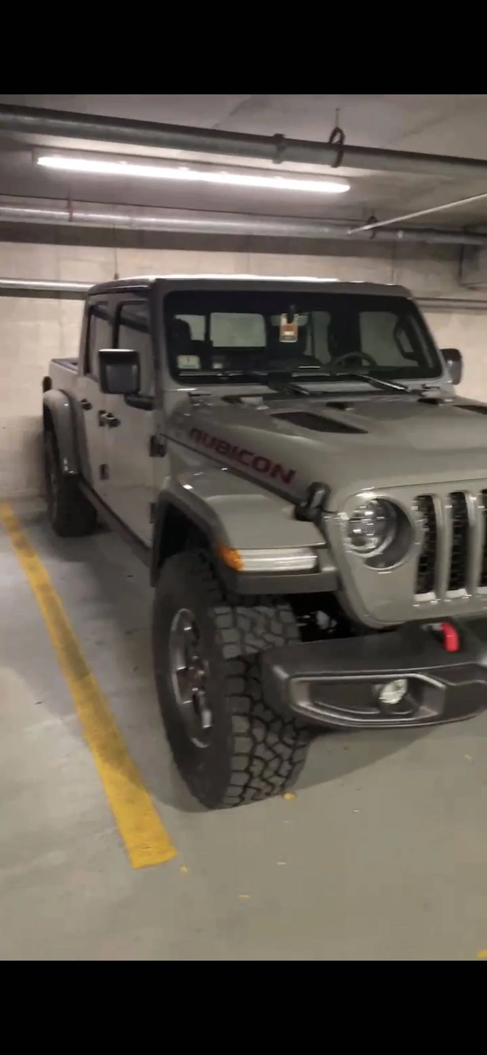Jeep Gladiator Aftermarket wheel offset enhances my truck's muscular appearance. WechatIMG98221