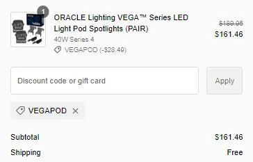 Jeep Gladiator ?Group Buy Pre-Order!? 15% Off+ Free Shipping ORACLE Lighting VEGA™ Series LED Light Pod Spotlights 1701799095893