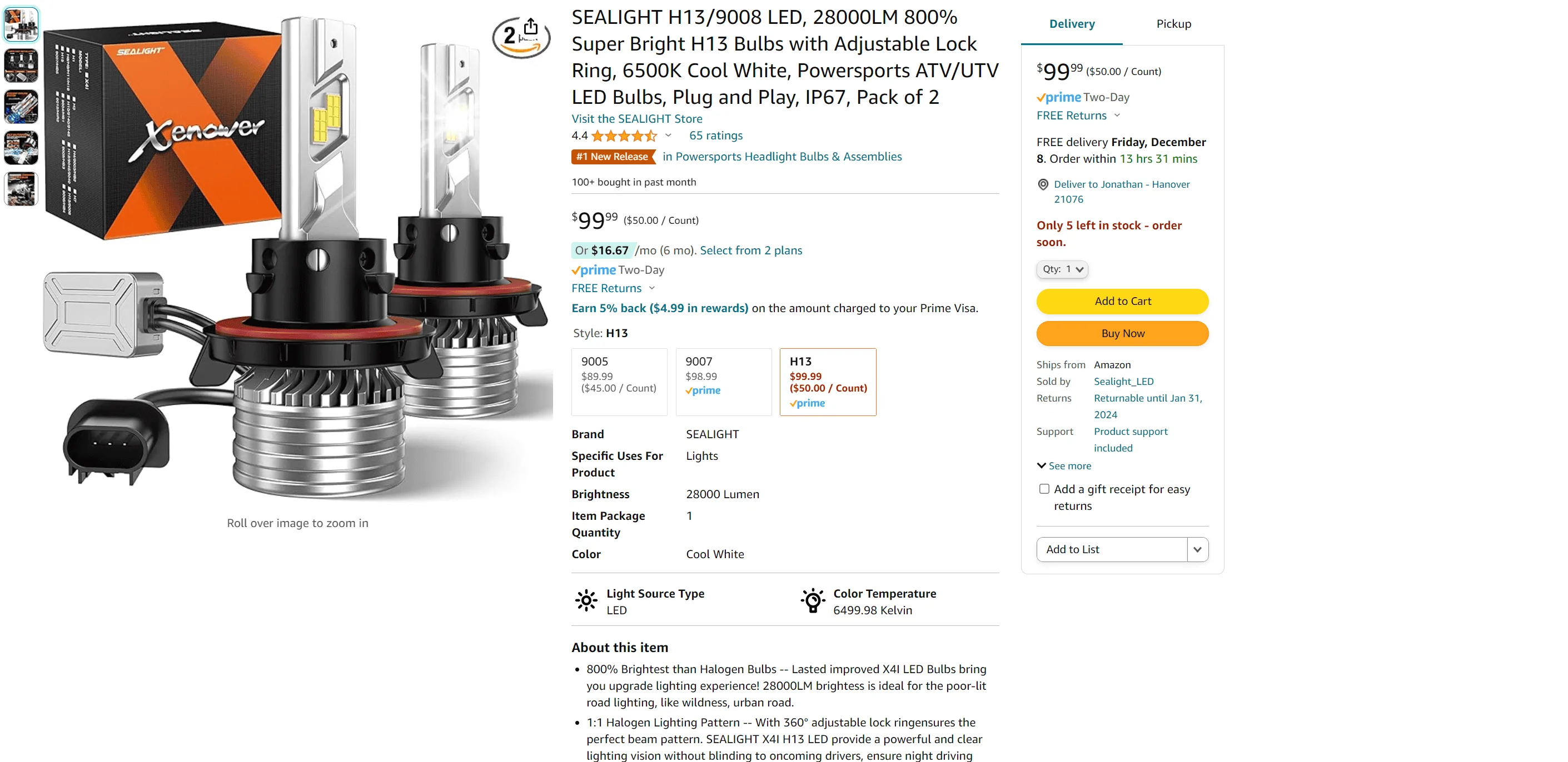 Jeep Gladiator LED replacement bulbs blinding oncoming drivers. 1701876584078