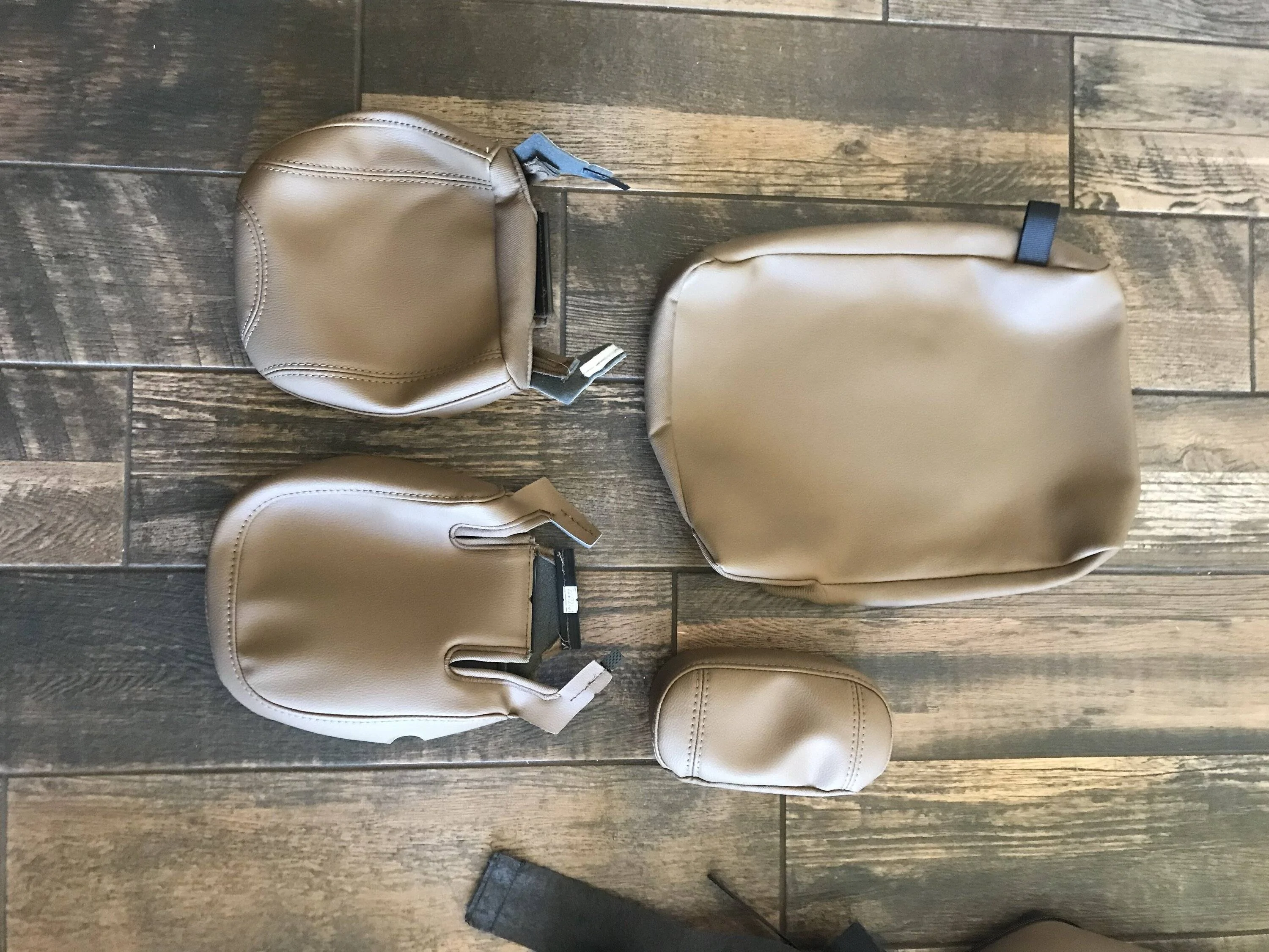 Jeep Gladiator Jeep Gladiator Rubicon Dark Saddle Rear Leather Seat Skins New Take Off IMG_7021