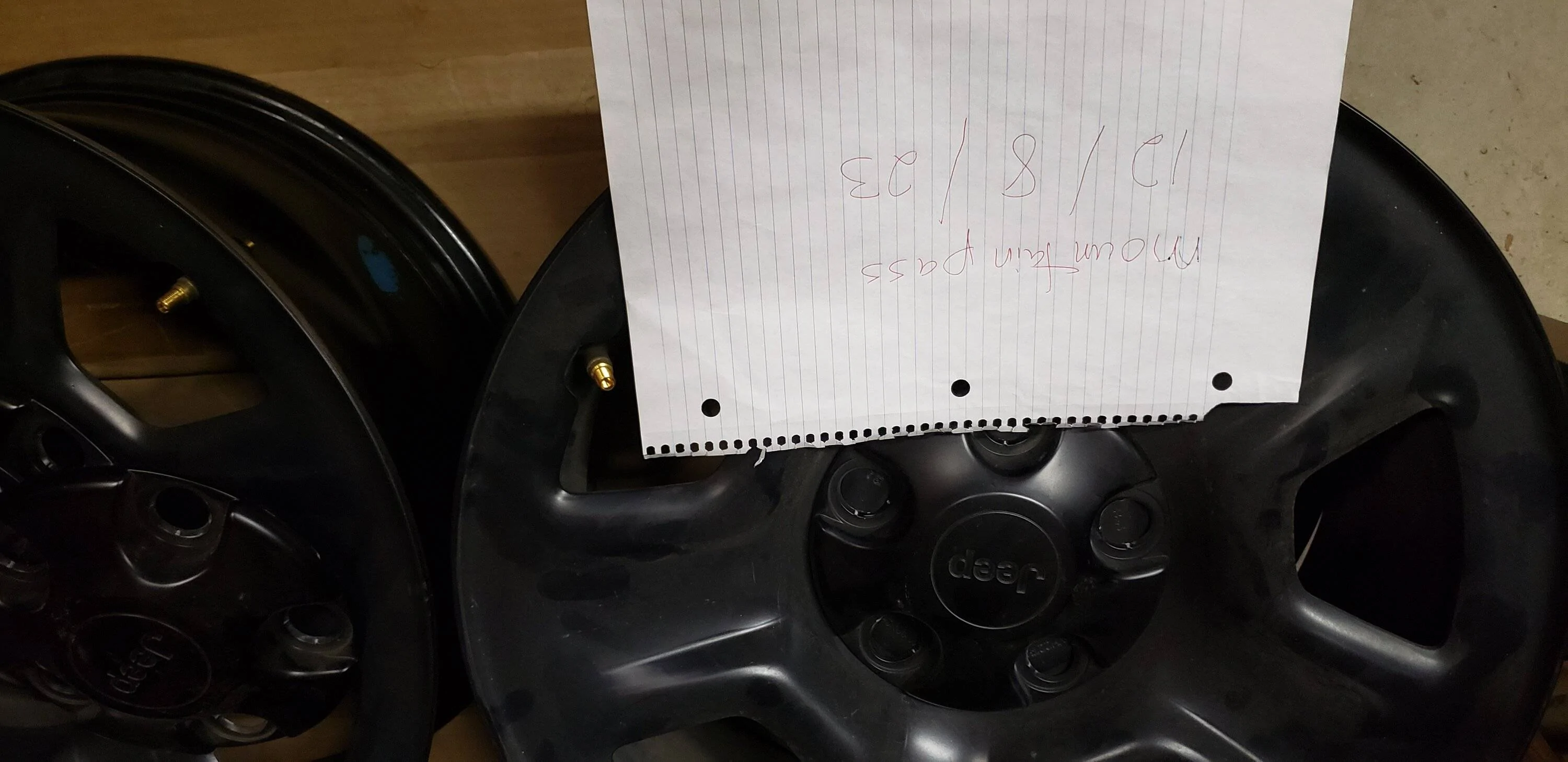 Jeep Gladiator Set of 4 Steel Wheels from '21 Sport $75 20231208_164440