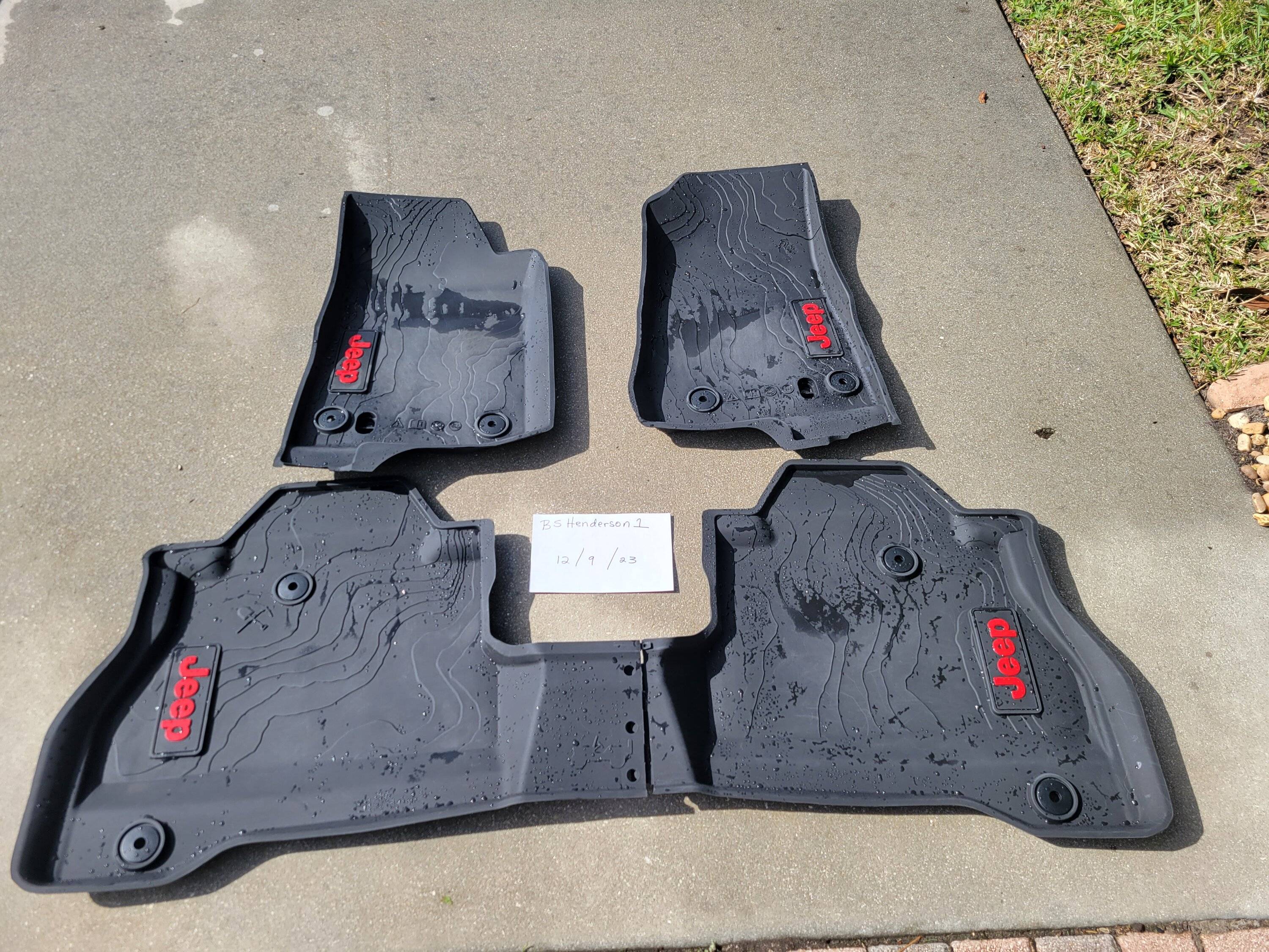 Jeep Gladiator Heavy Duty Floor Mats $50 JT HD Floor Mats