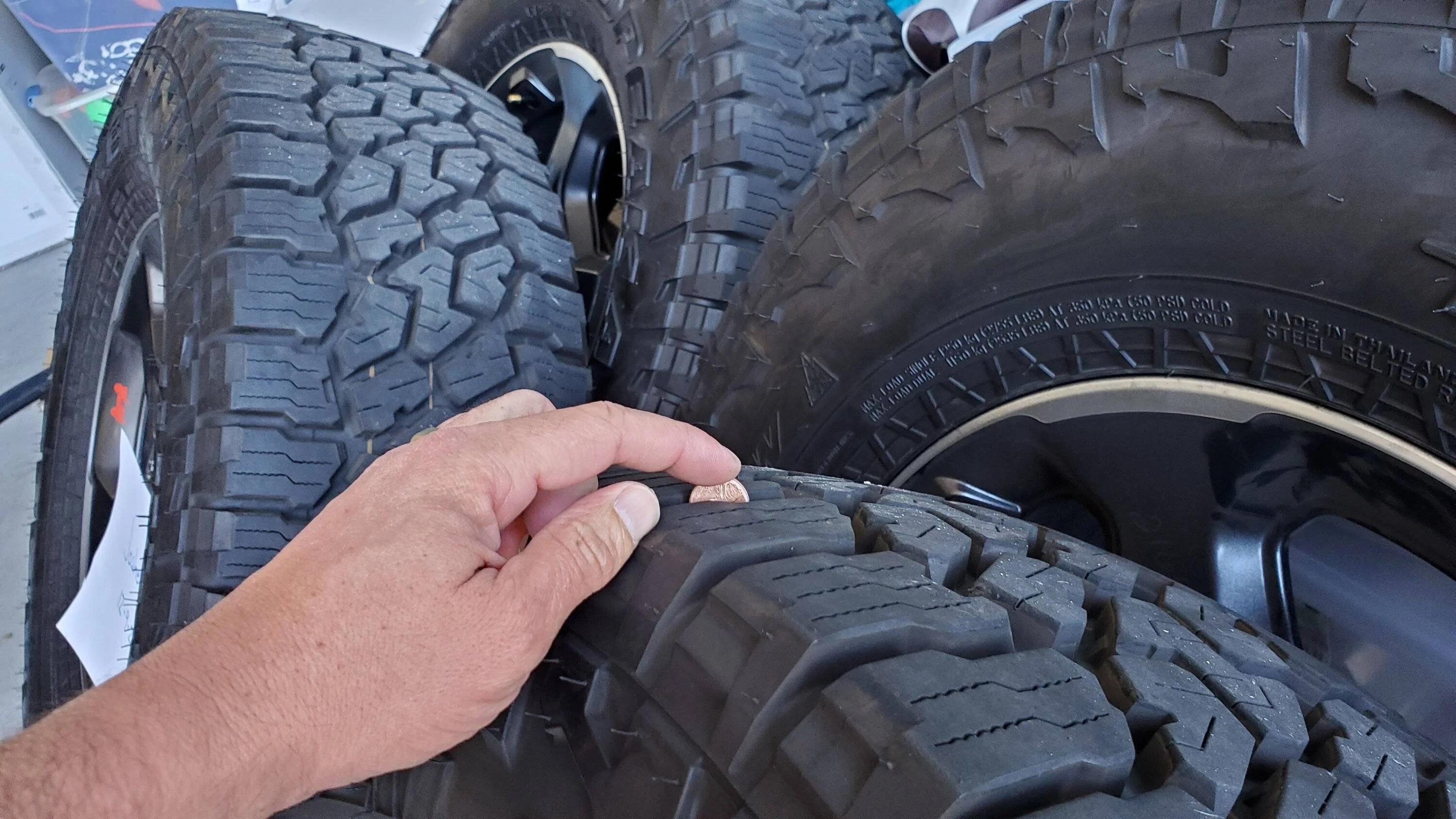 Jeep Gladiator (4) 2023 Rubicon JT Stock Wheels and (5) Wildpeak AT 285/70R17 - Less than 500 mi 20231209_121622