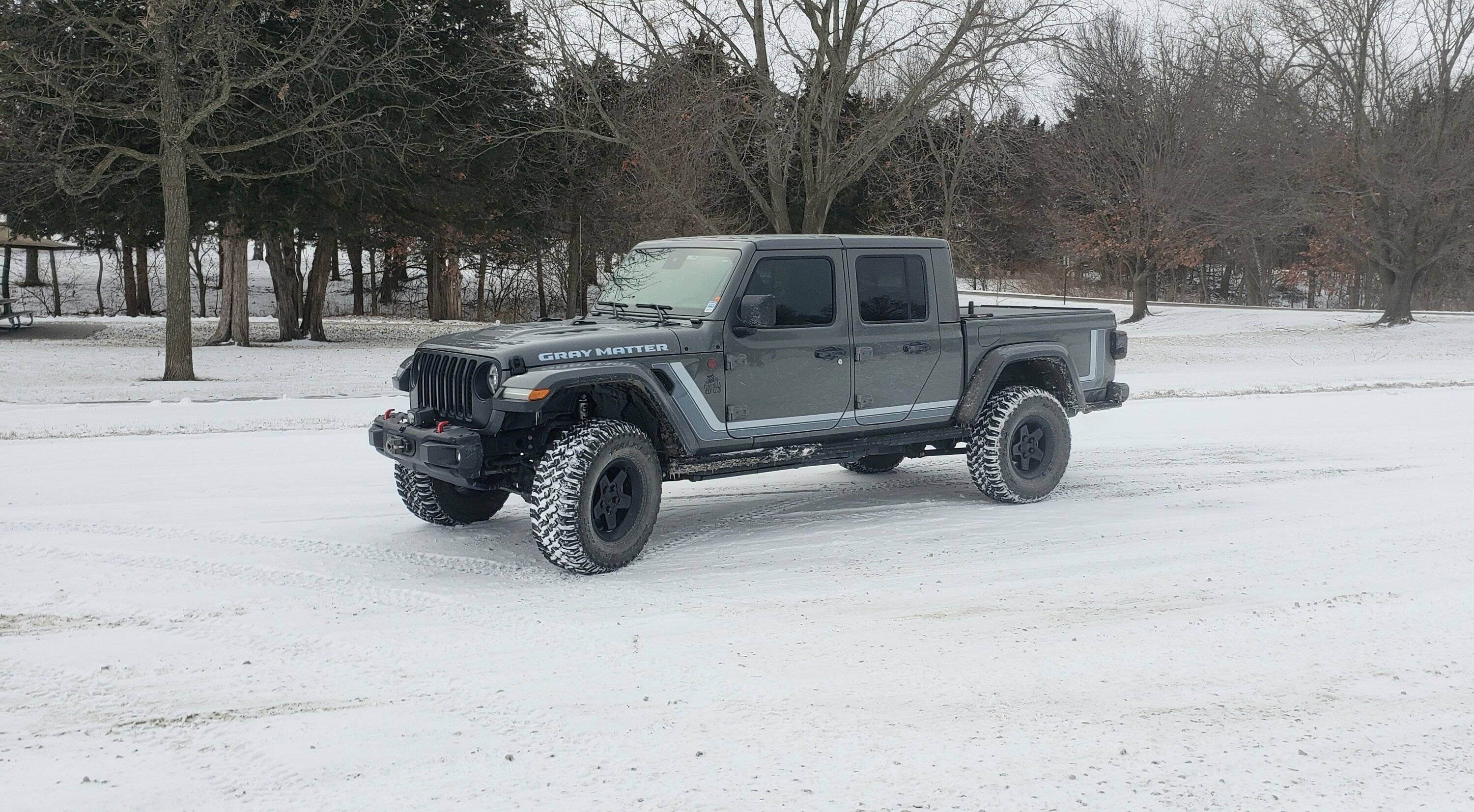 Jeep Gladiator I Love Winter... Post Your Snow Pics ❄️ ? Gray Matter in Snow