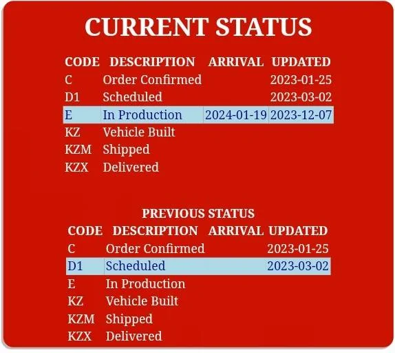 Jeep Gladiator 2023 Jeep Gladiator Order…What step are you in? Screenshot_20231213_050338_Chrome~2