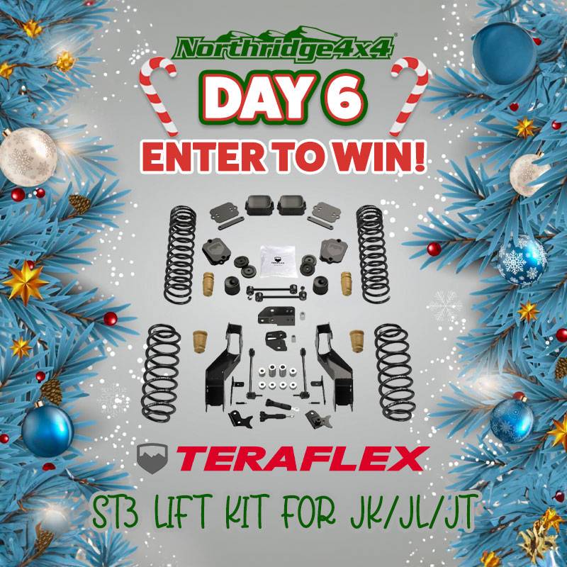 Jeep Gladiator 12 Days of Christmas Giveaways - Northridge4x4 12Days6TeraFlexFB