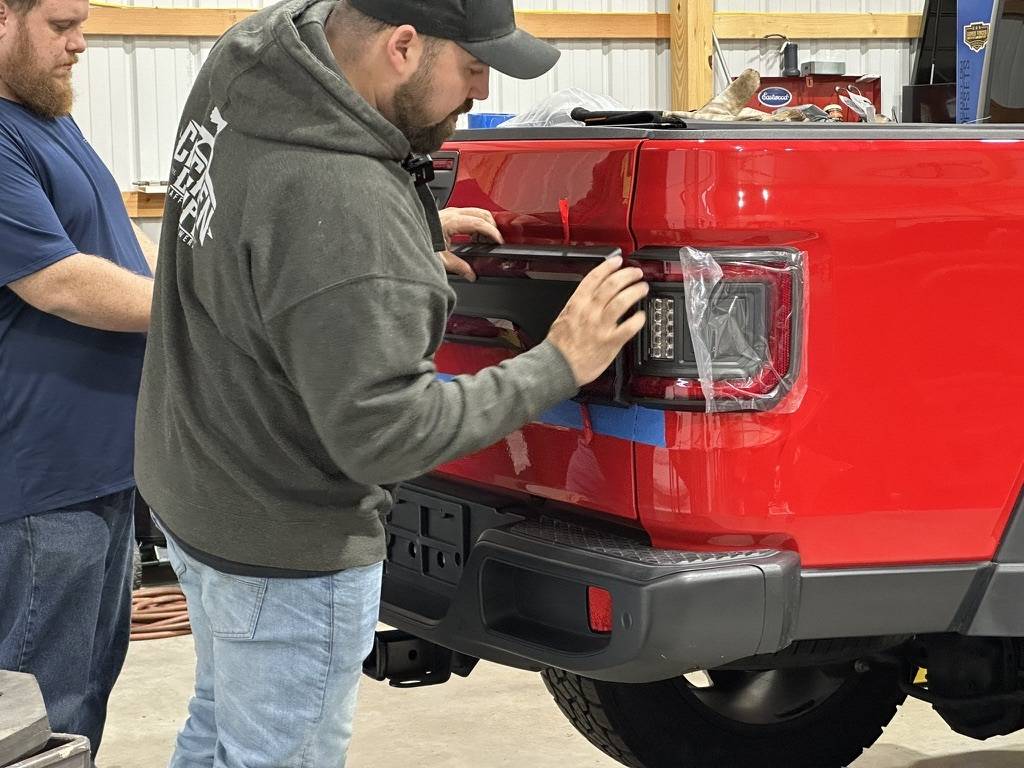 Jeep Gladiator Teaser Video for Racetrack and Flush Mount Installation! + Behind Scenes Photo Shoot Oracle_Lights_Racetrack_installation_Flush_Mount_Taillights_Satisfaction