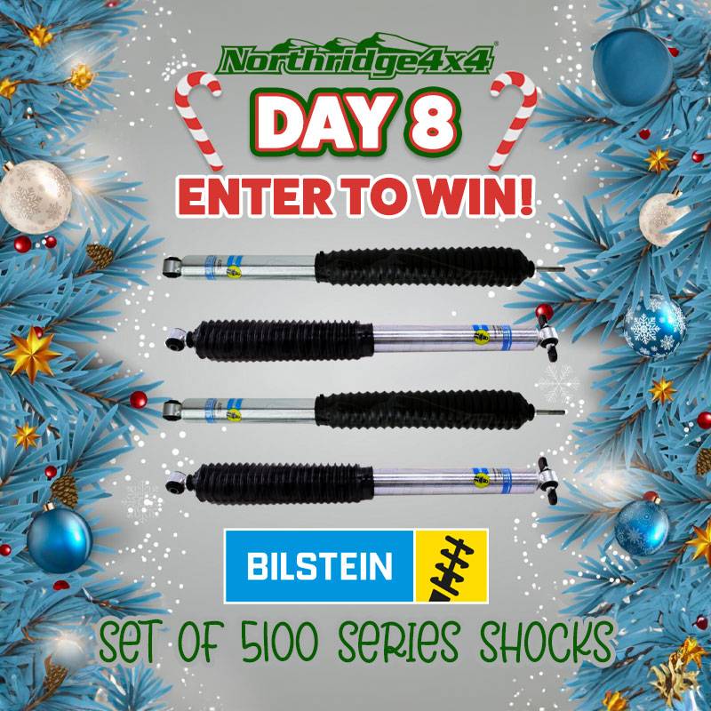Jeep Gladiator 12 Days of Christmas Giveaways - Northridge4x4 12Days8BilsteinFB