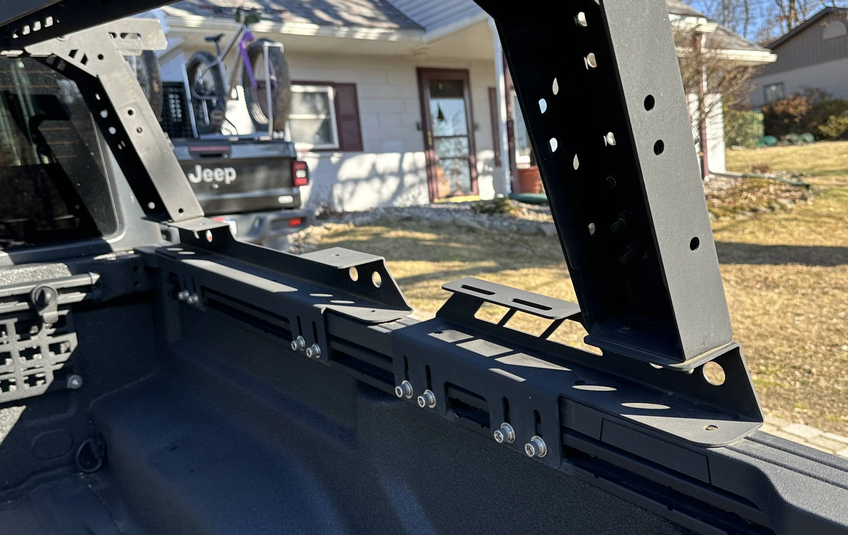 Jeep Gladiator FS- TUWA Jeep Gladiator Moab Bed Rack System & Basket 7
