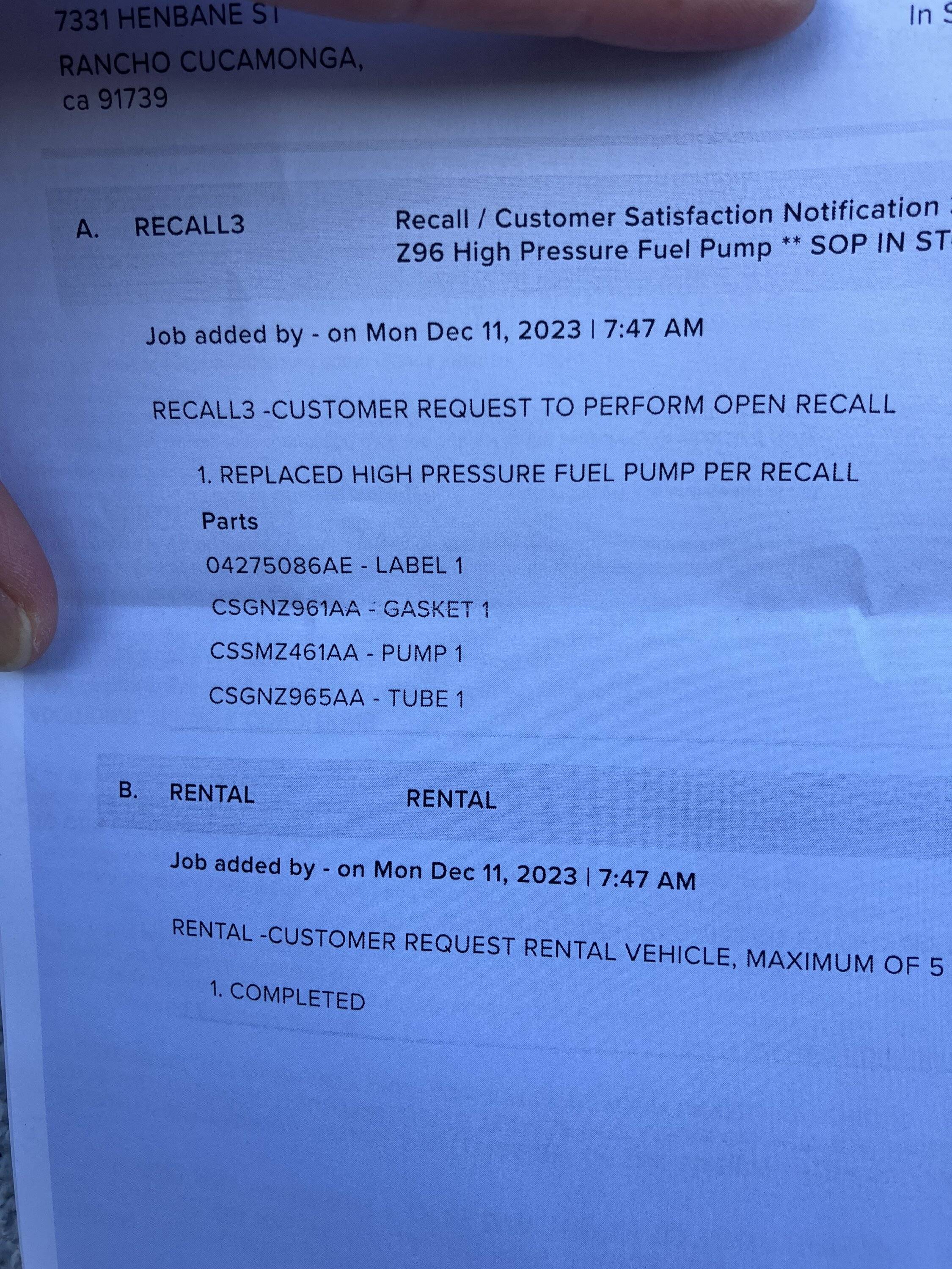 Jeep Gladiator Ecodiesel Recall 01A HPFP Parts are Available IMG_0905