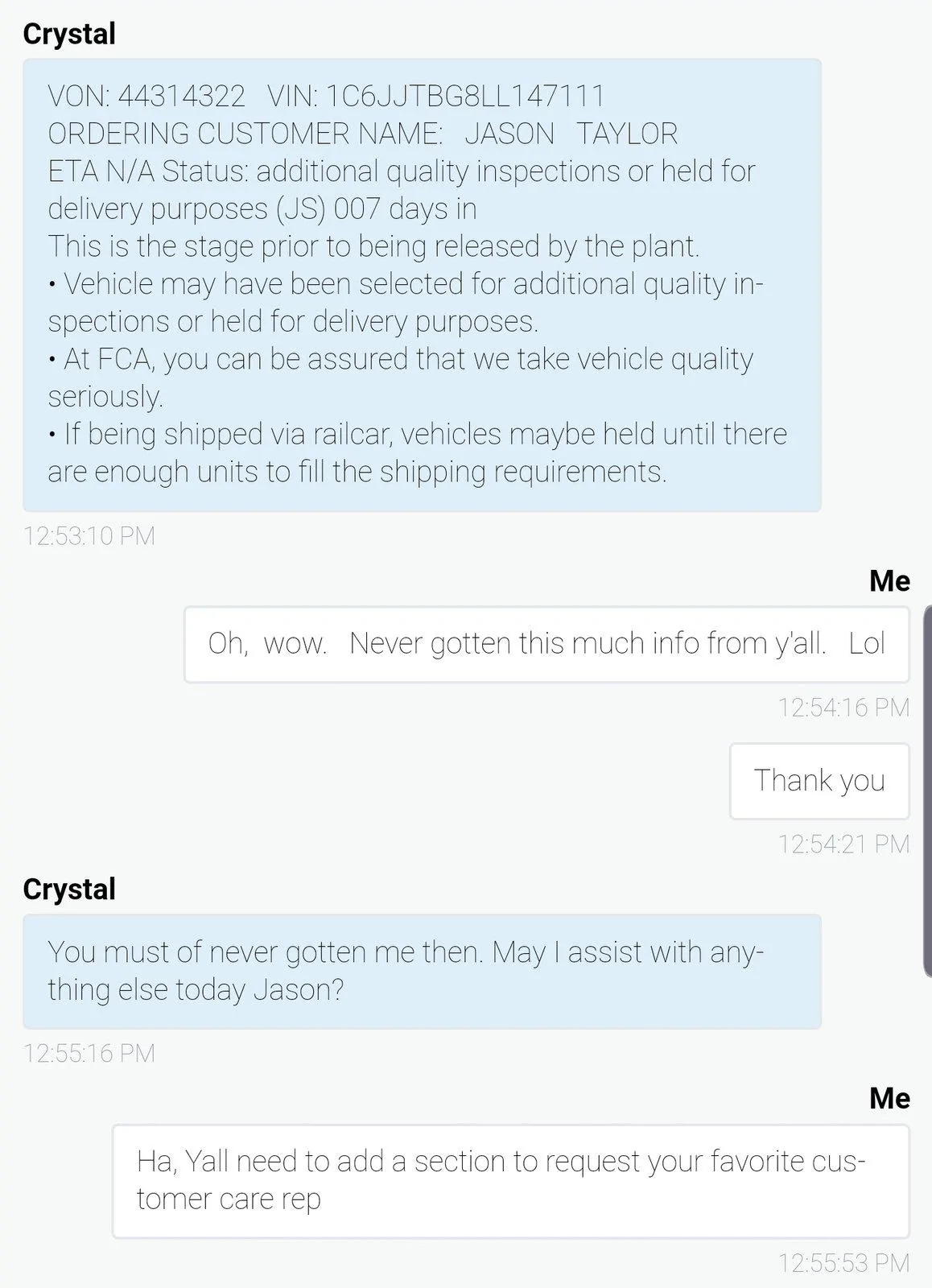 Jeep Gladiator Gladiator Window Sticker and Build Sheet Order Tracking Screenshot_20190926-125709_Chrom