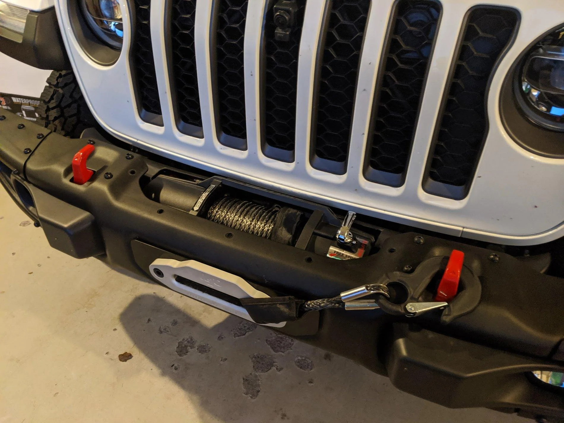 Jeep Gladiator Winch install without wire box winch1
