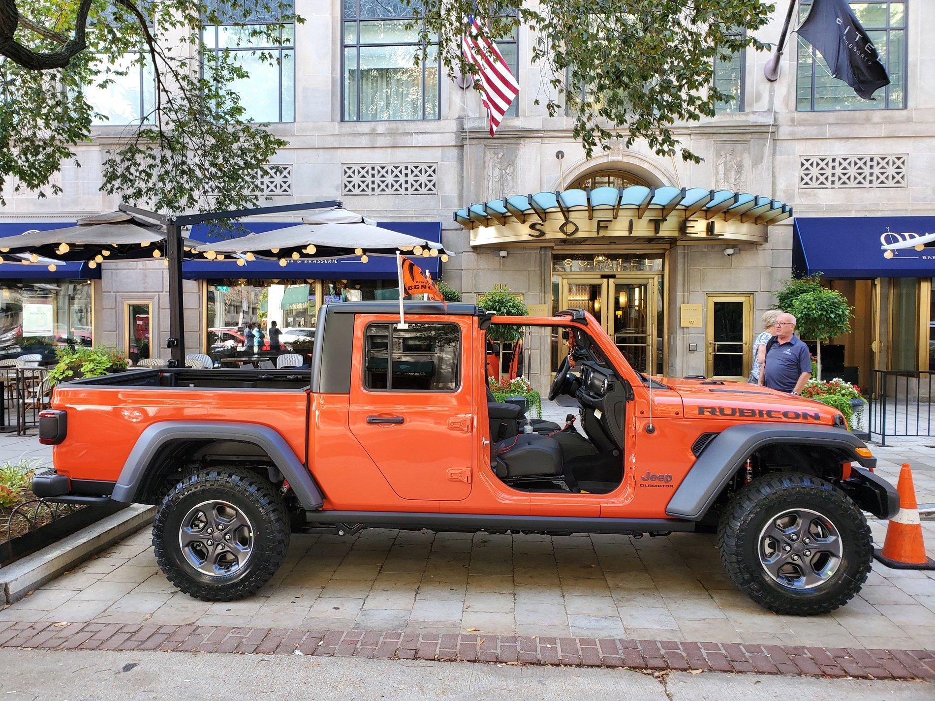 Jeep Gladiator 5 star hotel in DC showing off my JT. 20190928_152446(0)
