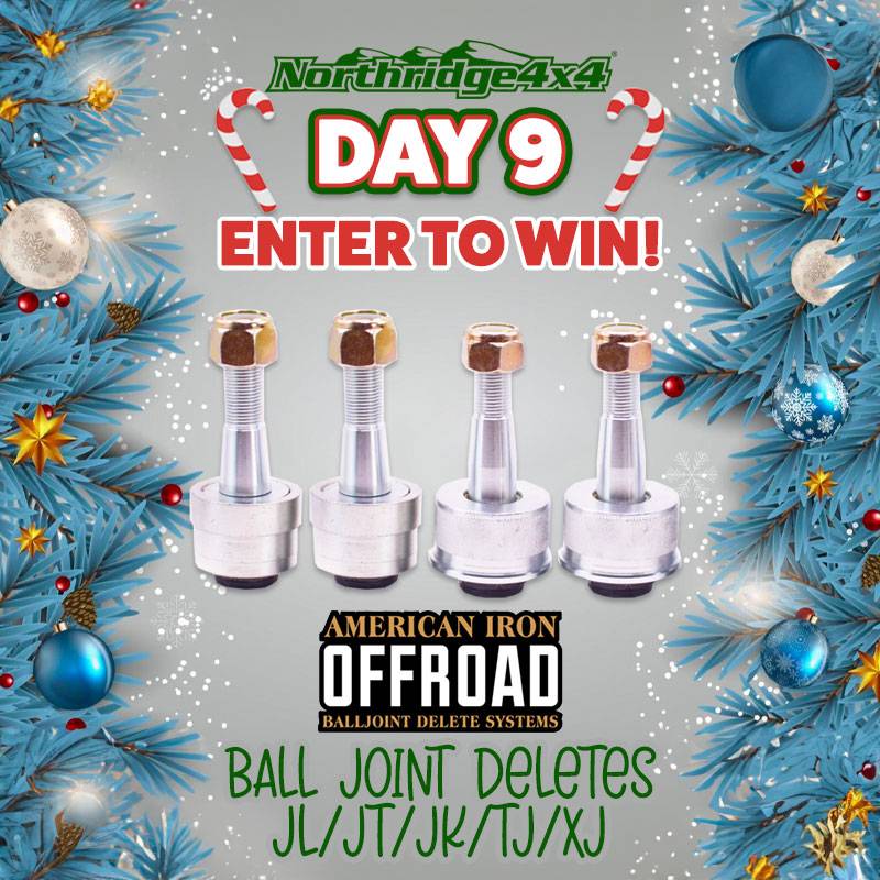 Jeep Gladiator 12 Days of Christmas Giveaways - Northridge4x4 12Days9AmericanIronOffroadFB